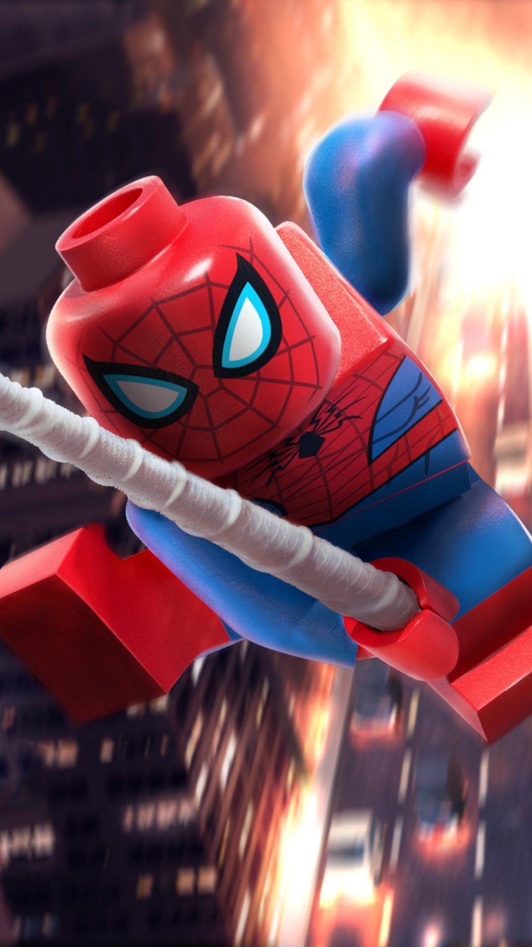 1080x1920 Lego. Lego spiderman, Lego wallpaper, Lego marvel super heroes