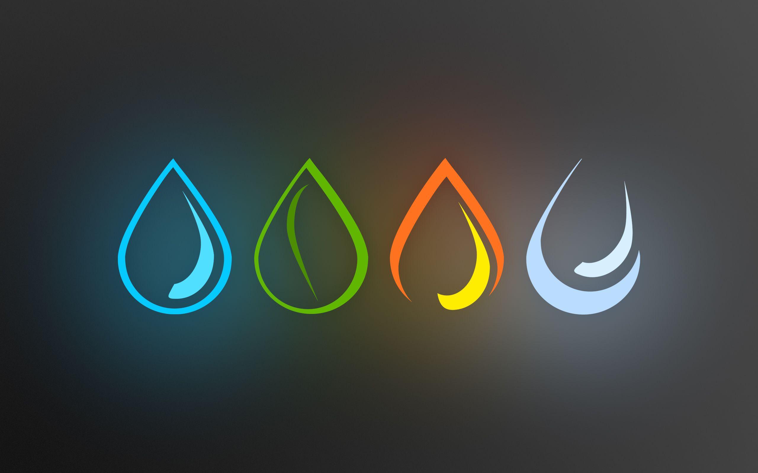 4 elements of life symbols