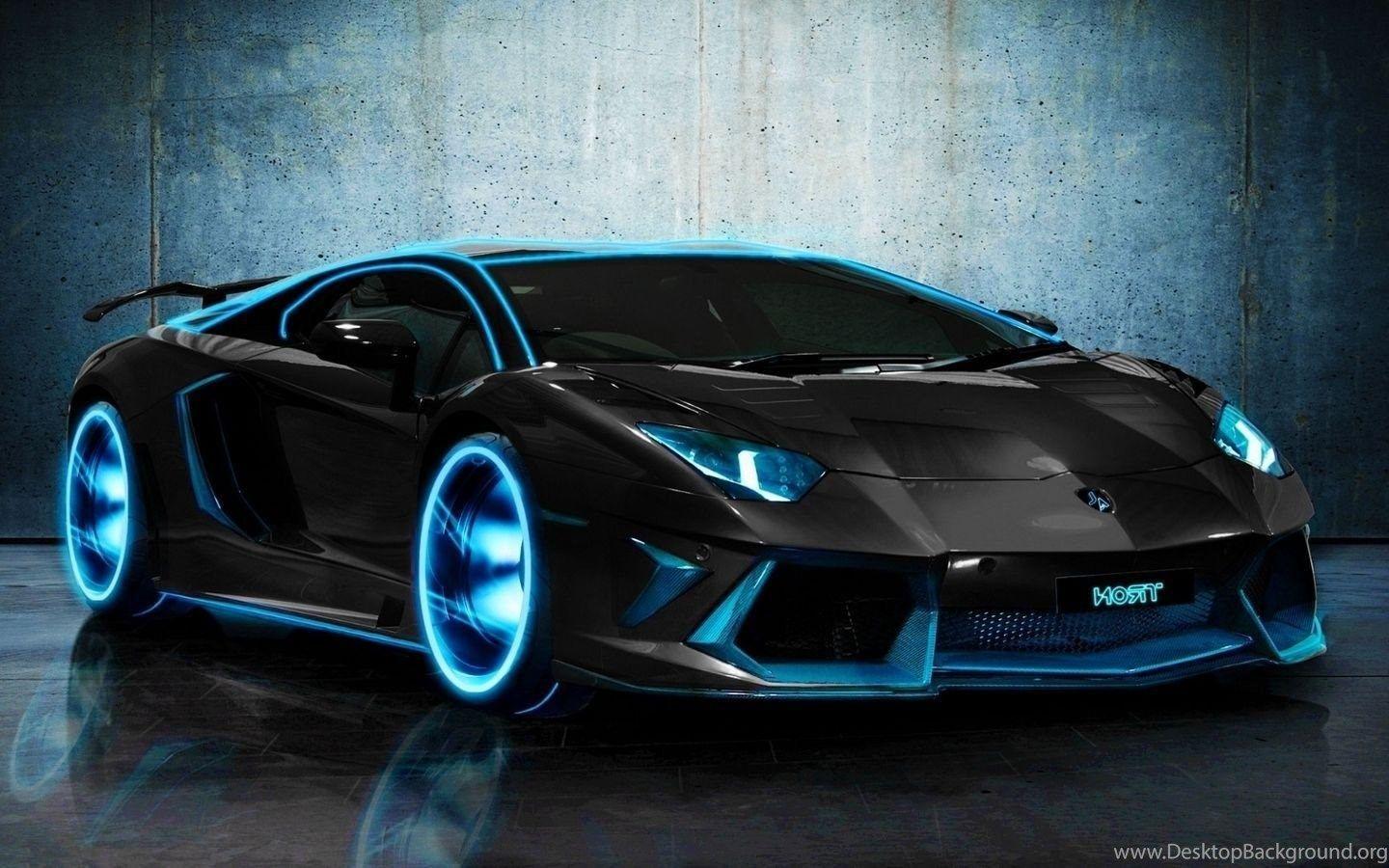 1440x900 Blue Lamborghini Aventador Wallpaper Image Desktop Background