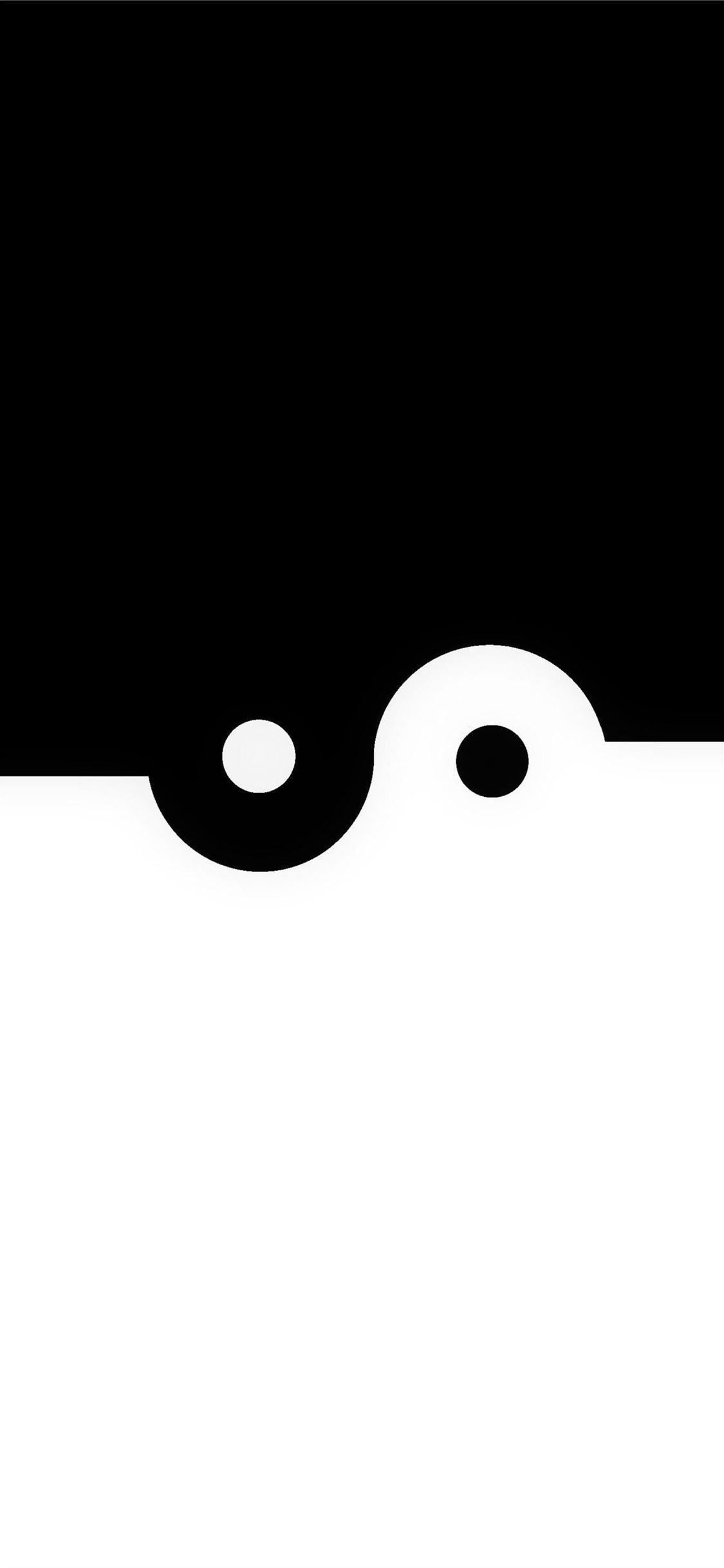 1125x2436 Yin yang minimalist S10 iPhone 11 Wallpaper Free Download