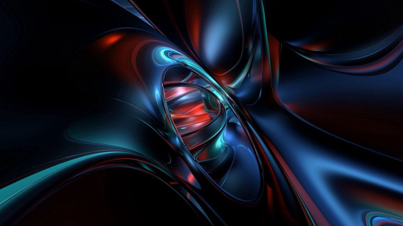 1366x768 Download wallpaper 1366x768 line, shape, sleek, white, black tablet, laptop HD background
