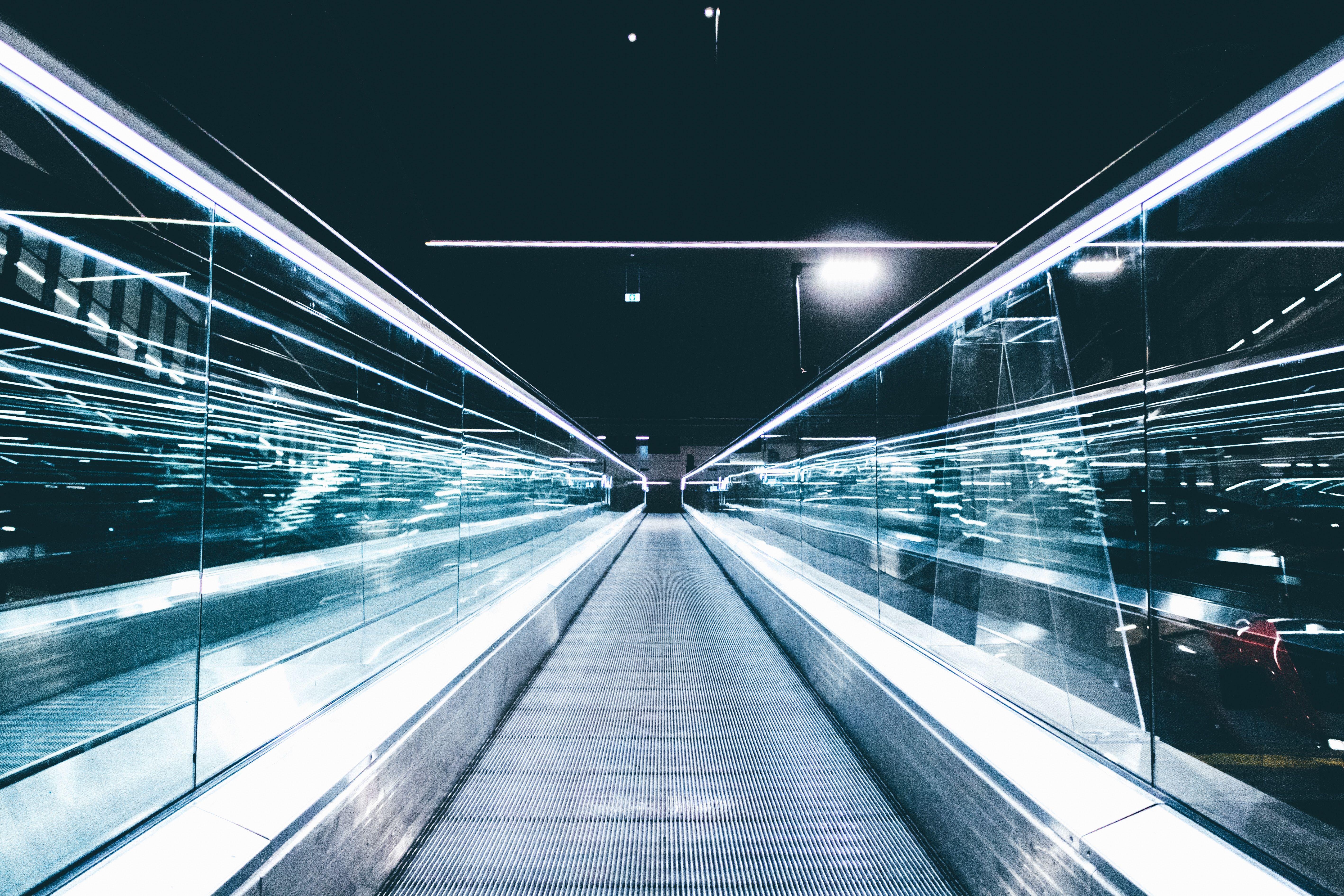 5674x3783 5674x3783 #new, #technology, #reflection, #travelator, #modern, #dark, #urban, #architecture, #future, #escalator, #space, #europe, #Free image, #light, #sleek, #train, #futuristic, #lodz, #abstract, #glass, #poland. Mocah.org HD Desktop