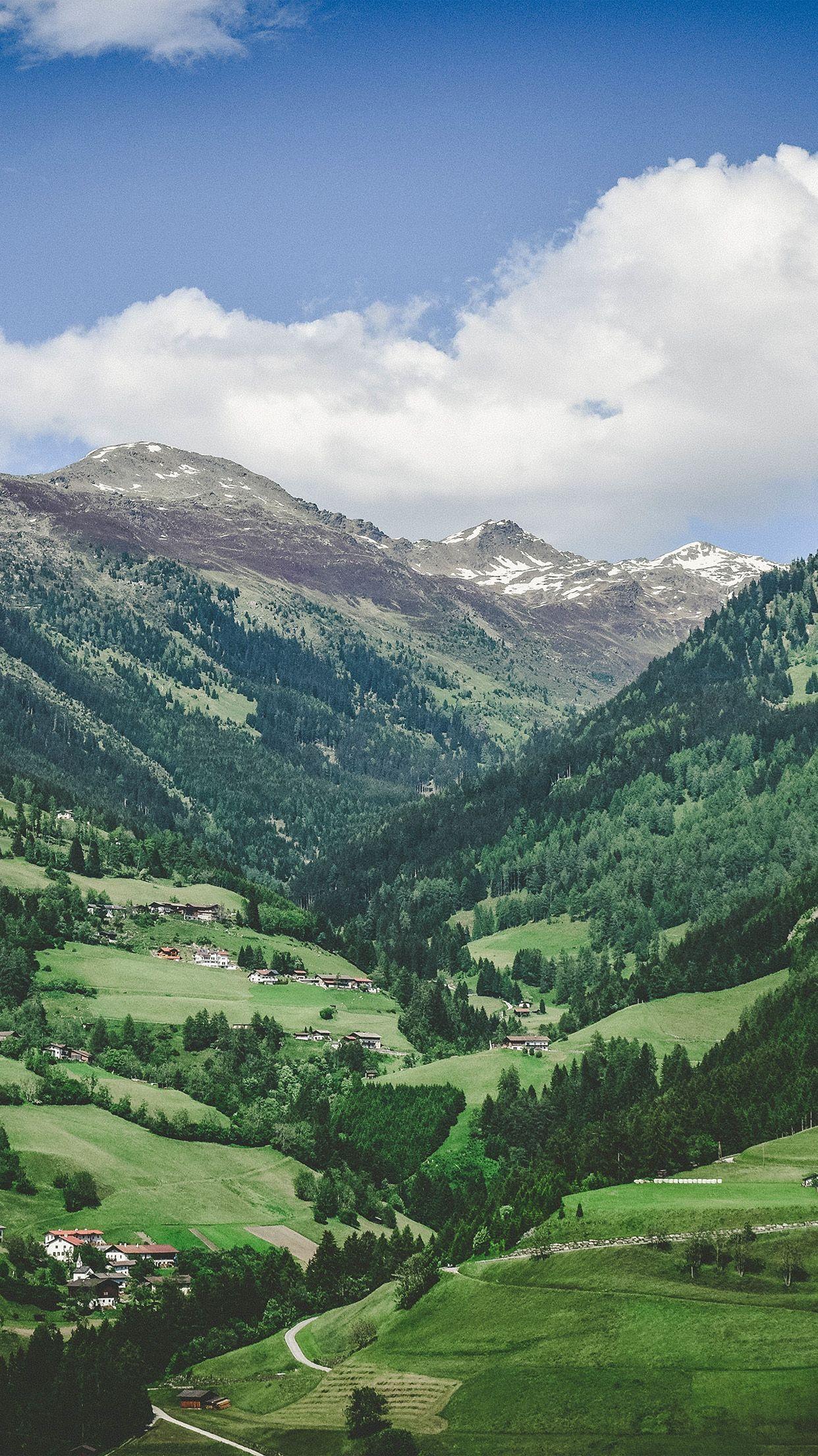 1242x2208 Summer Mountain Wallpaper