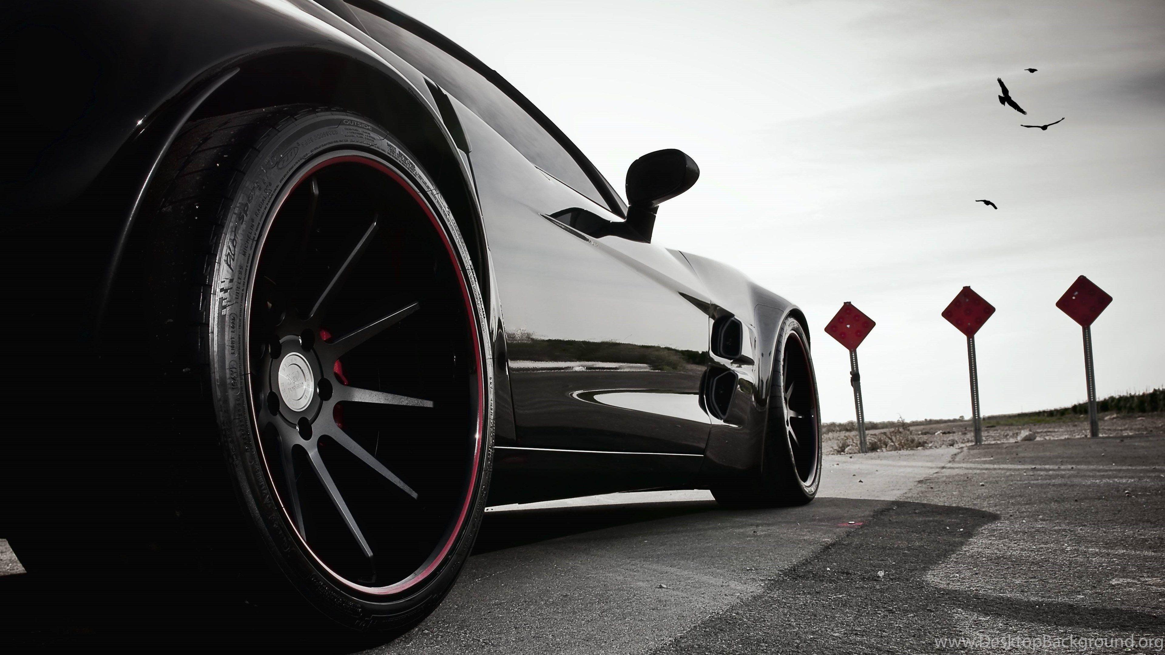 3840x2160 Black Sport Car Wallpaper Desktop Background