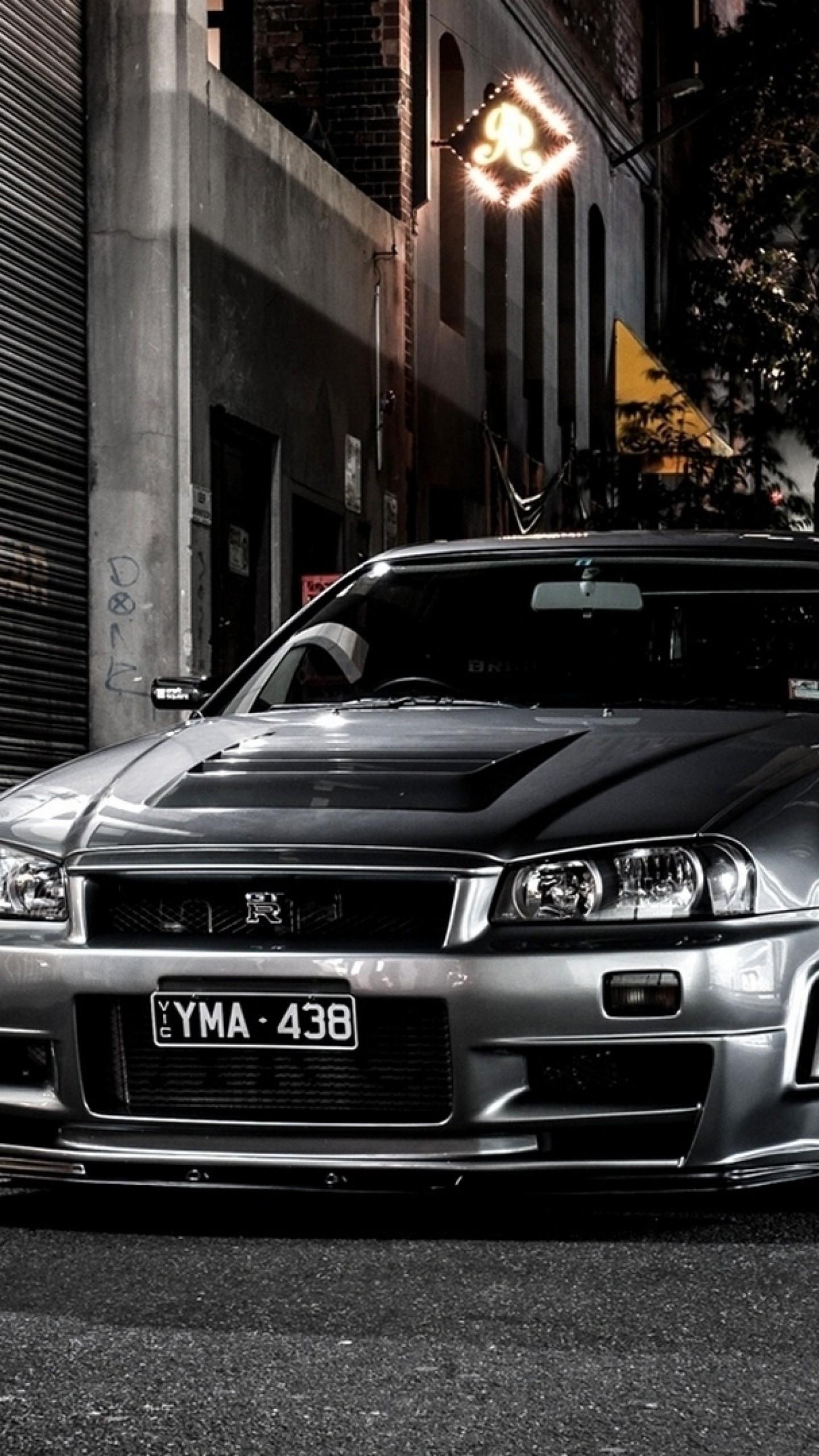 1440x2560 Black GTR Sport Car HD Wallpaper For iPhone and Android Devices
