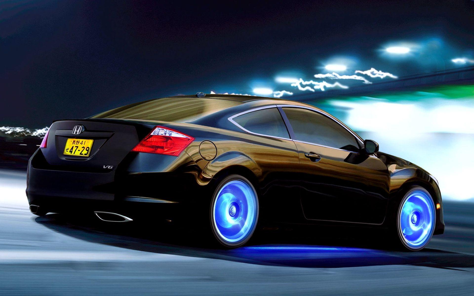 1920x1200 Black Honda V6 Sport Car Wallpaper HD / Desktop and Mobile Background