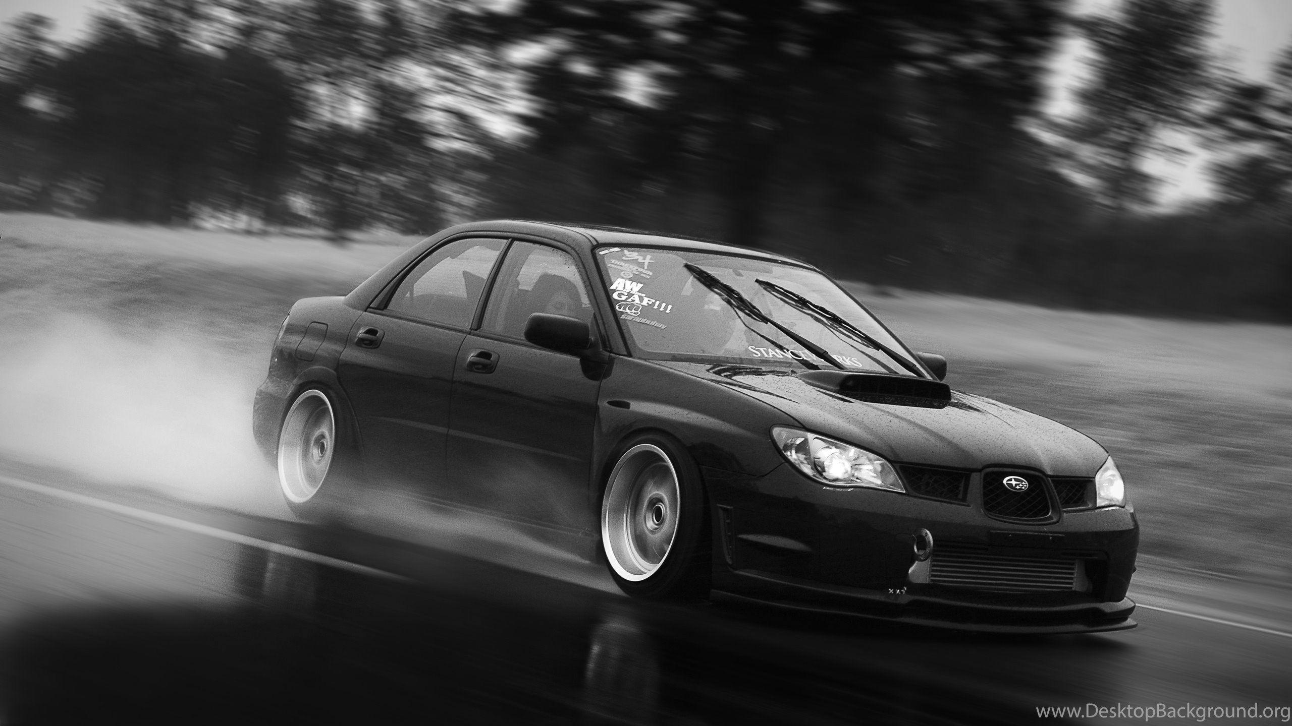 2560x1440 Download Black White Subaru Photography Sport Car Wallpaper Desktop Background