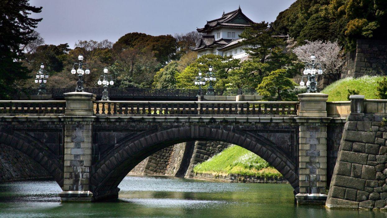 1244x700 Japan architecture bridges wallpaperx1080