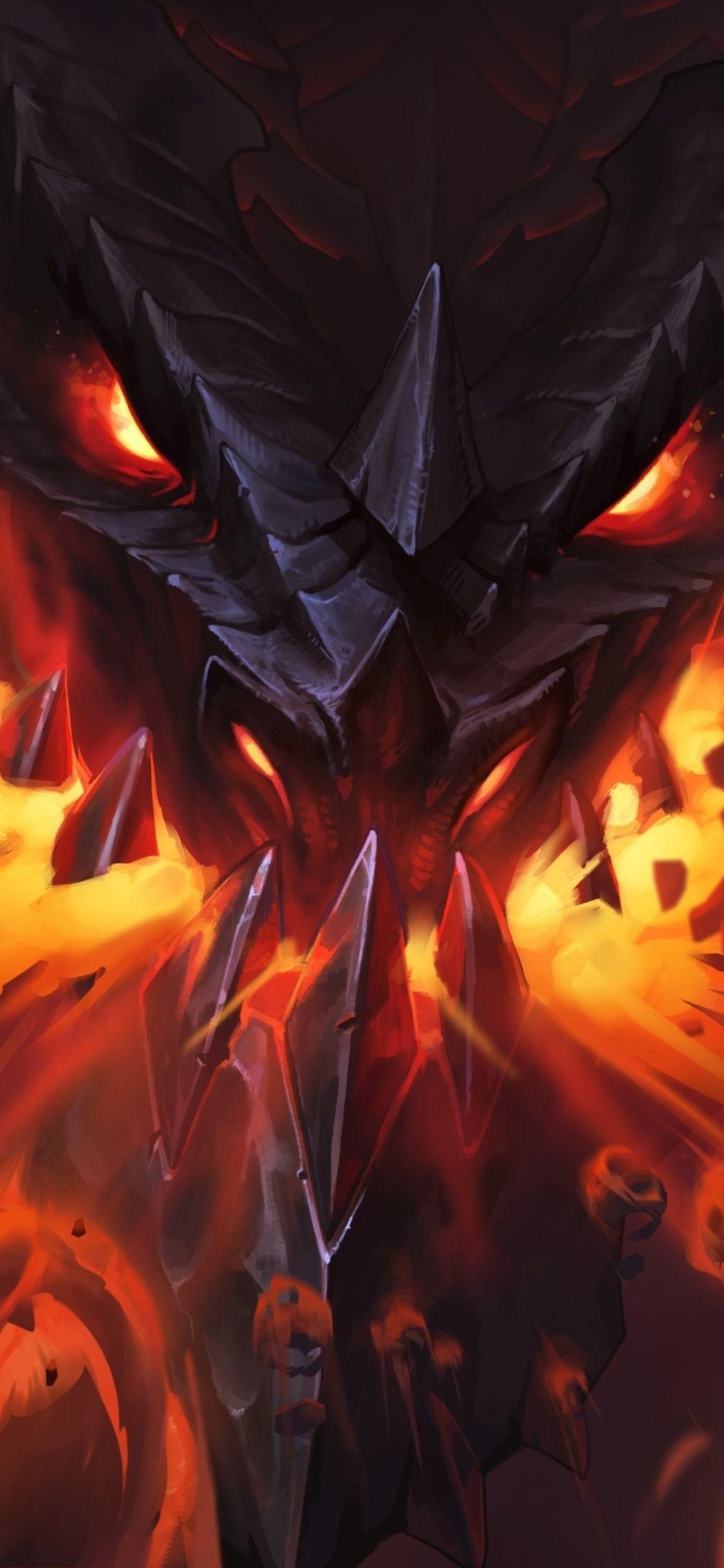 1125x2436 Erbe Der Drachen Hearthstone Dragon Flame iPhone XS, iPhone 10, Hình nền iPhone X, Trò chơi HD Hình nền 4K, Hình ảnh, Hình ảnh và Nền