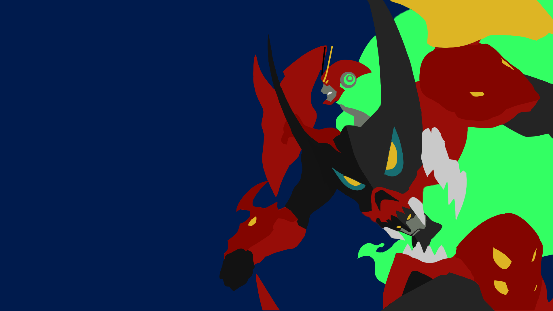 1920x1080 I tried my hand at a minimalist Tengen Toppa Gurren Lagann, what do