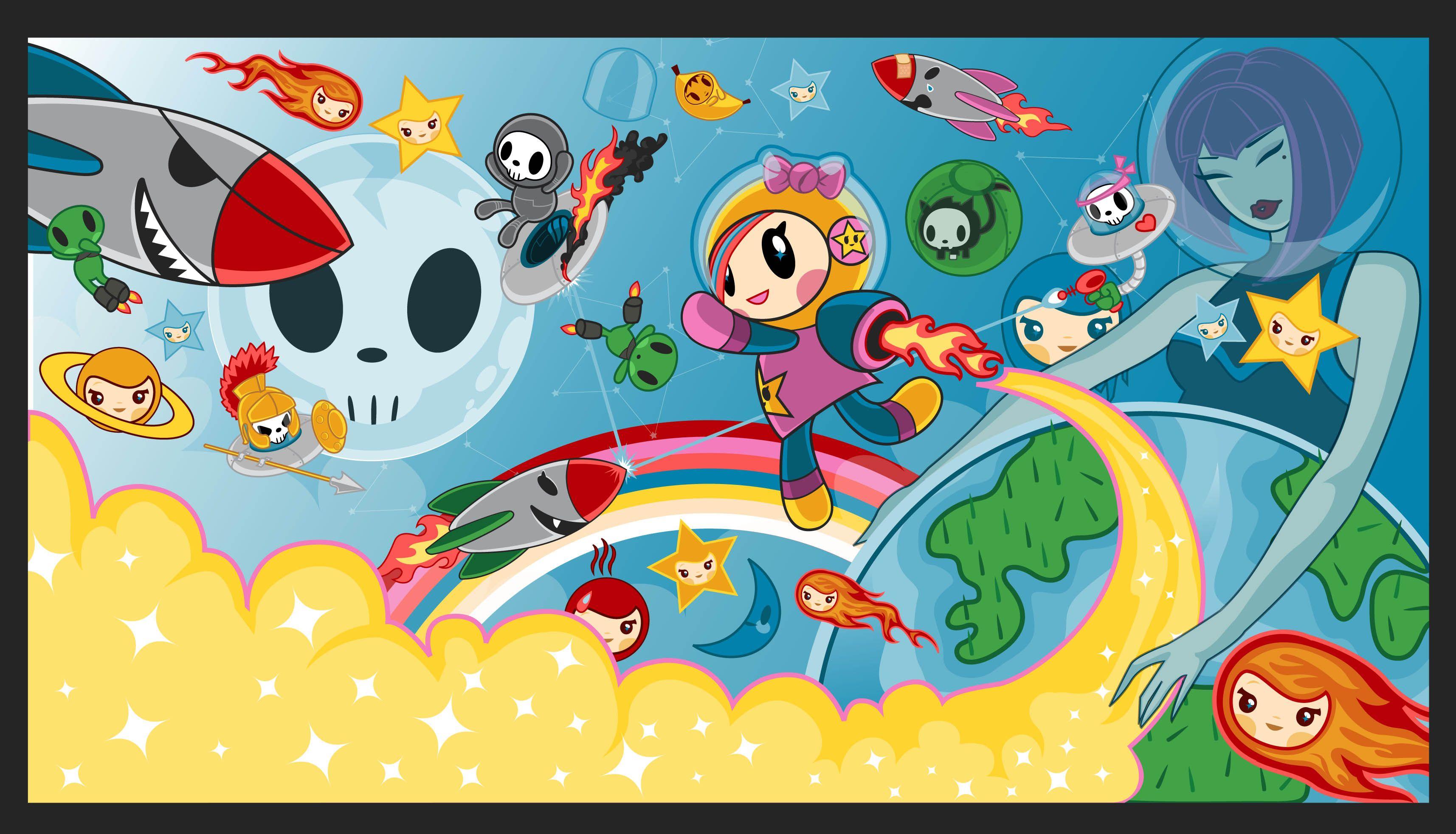 3429x1966 Donutella Wallpaper. Donutella Wallpaper, Tokidoki Donutella Wallpaper and Tokidoki Donutella Background