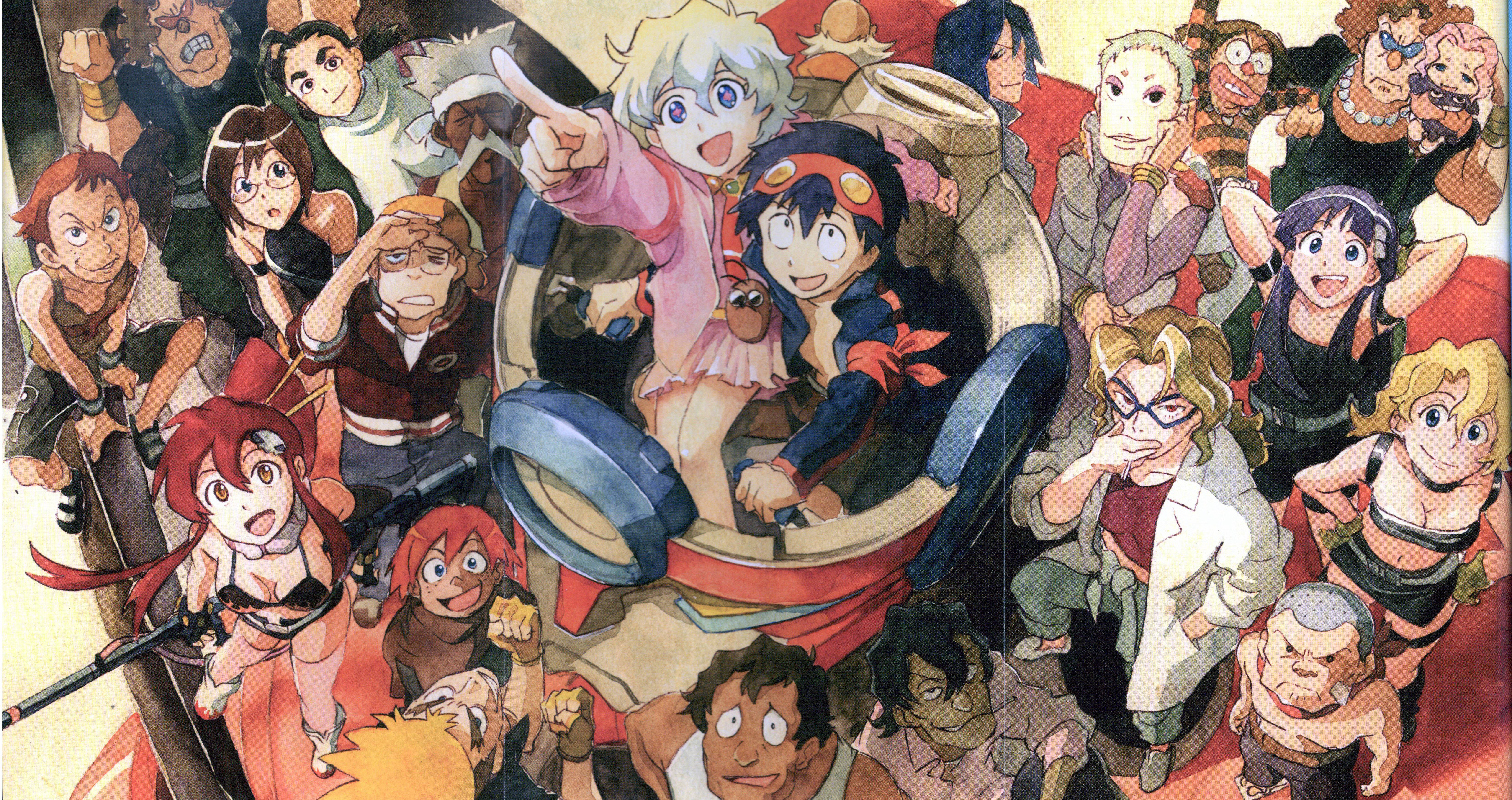 6636x3511 Tengen Toppa Gurren Lagann characters. Lagann gurren
