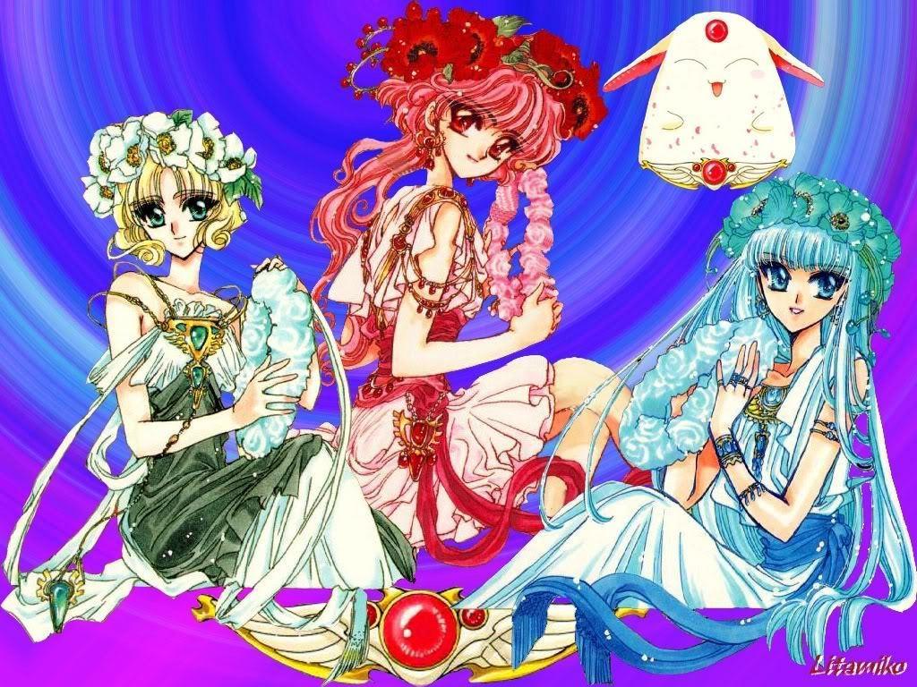 1024x768 pretty ladies Knights Rayearth Photo