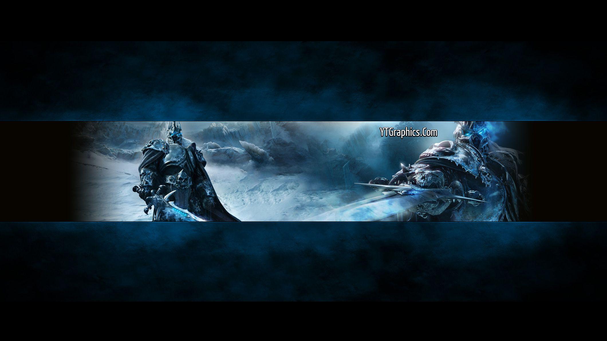 Template Banner Blue Gaming Background - Kalehceoj