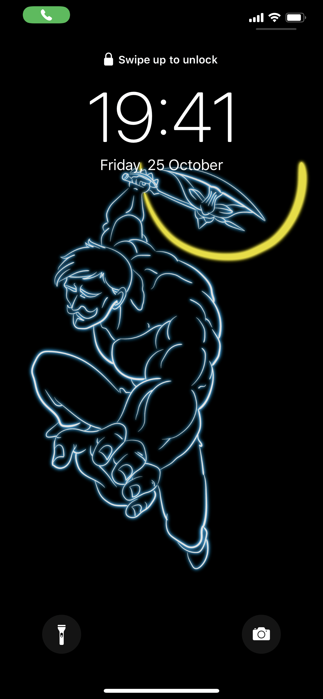 1242x2688 I made an OLED Wallpaper of Escanor
