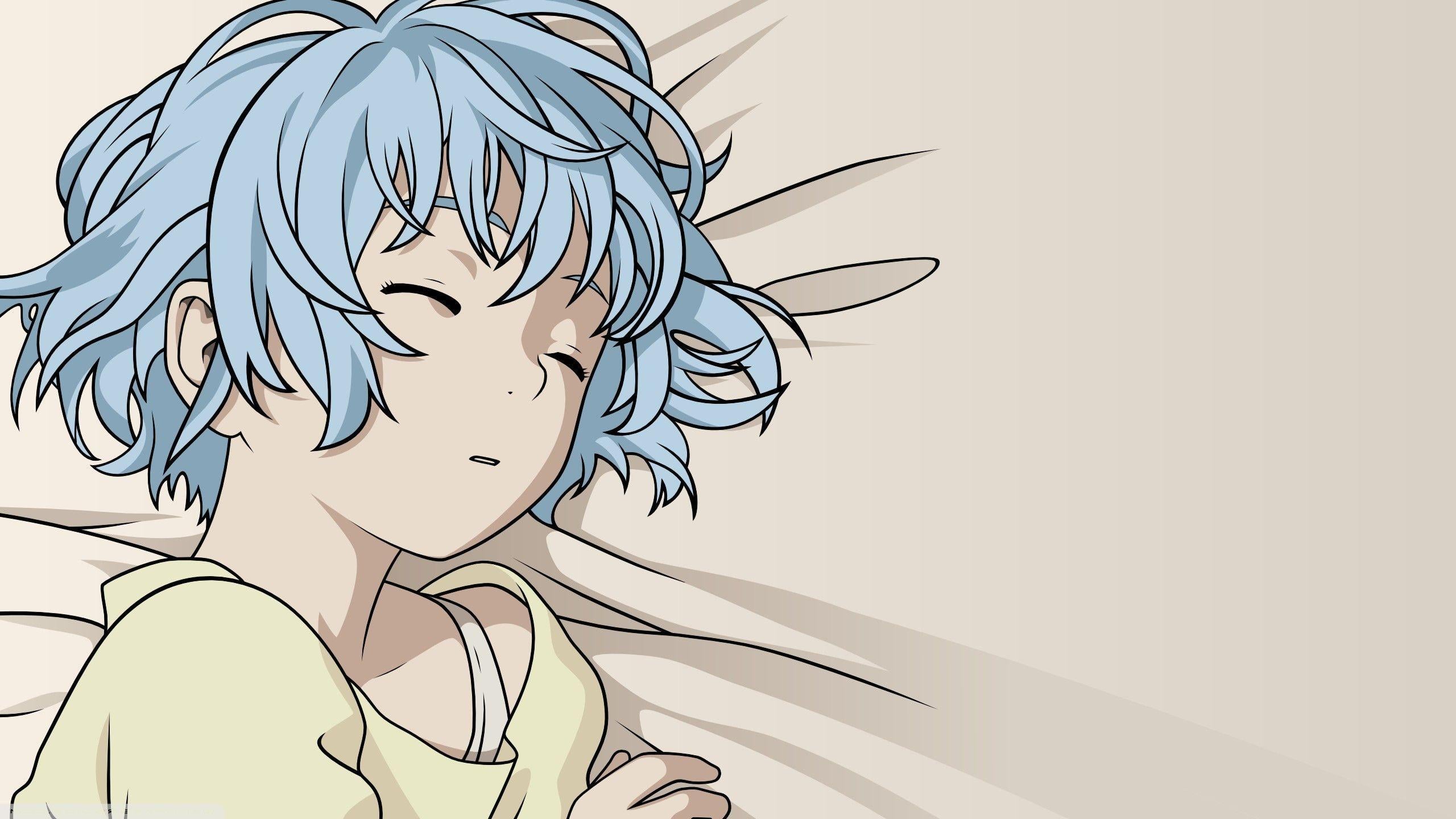 2560x1440 Sad Anime Faces Wallpaper
