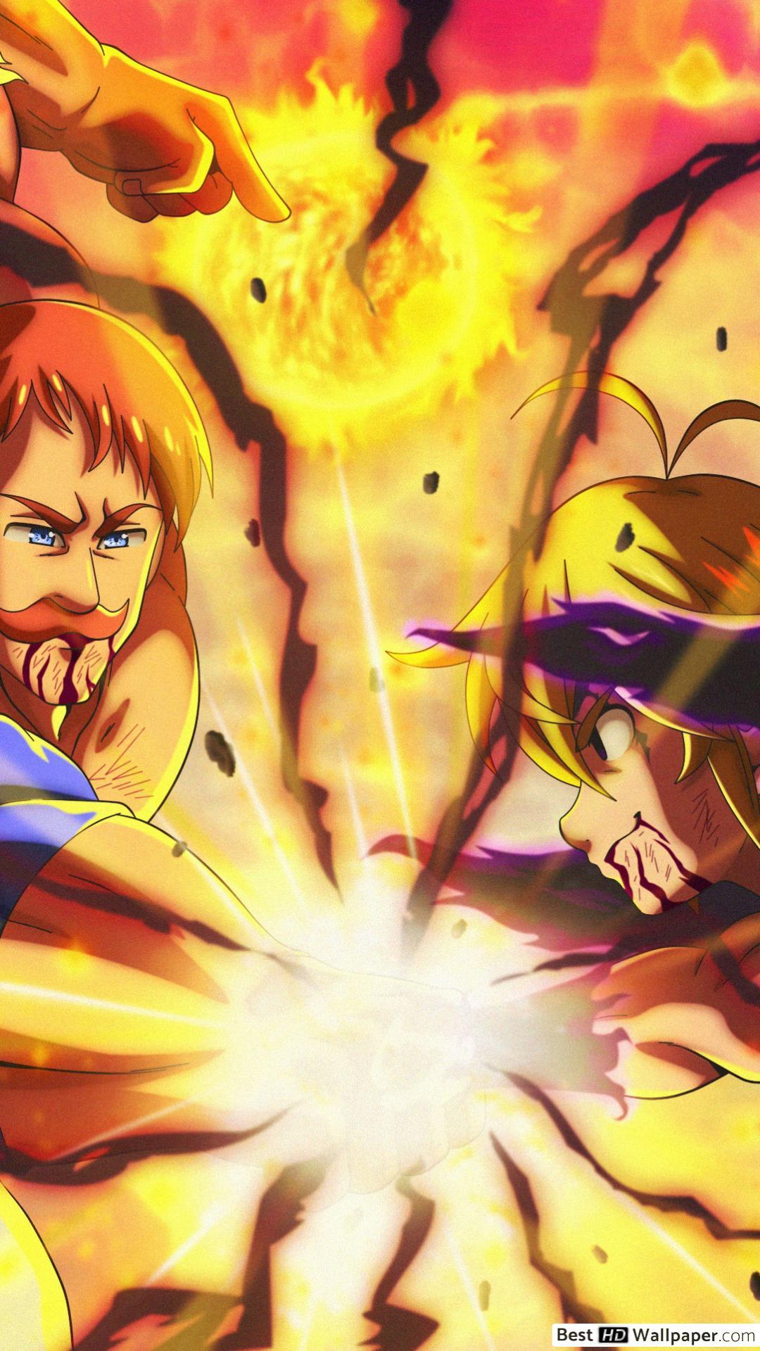 1080x1920 Escanor Vs Meliodas FanArt HD wallpaper download