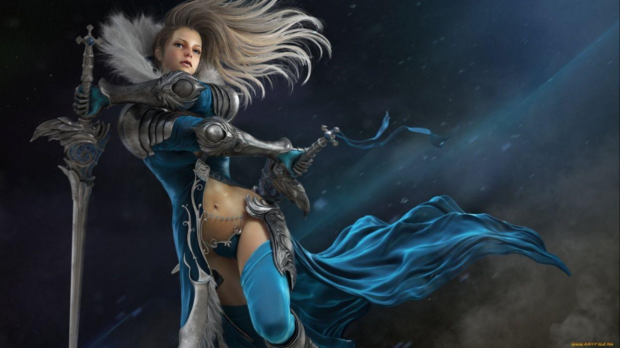 1245x700 Fantasy artwork art warrior women woman female wallpaperx1440