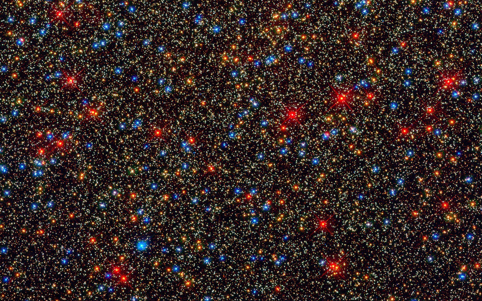 1920x1200 Colourful stars galore inside the globular star cluster Omega