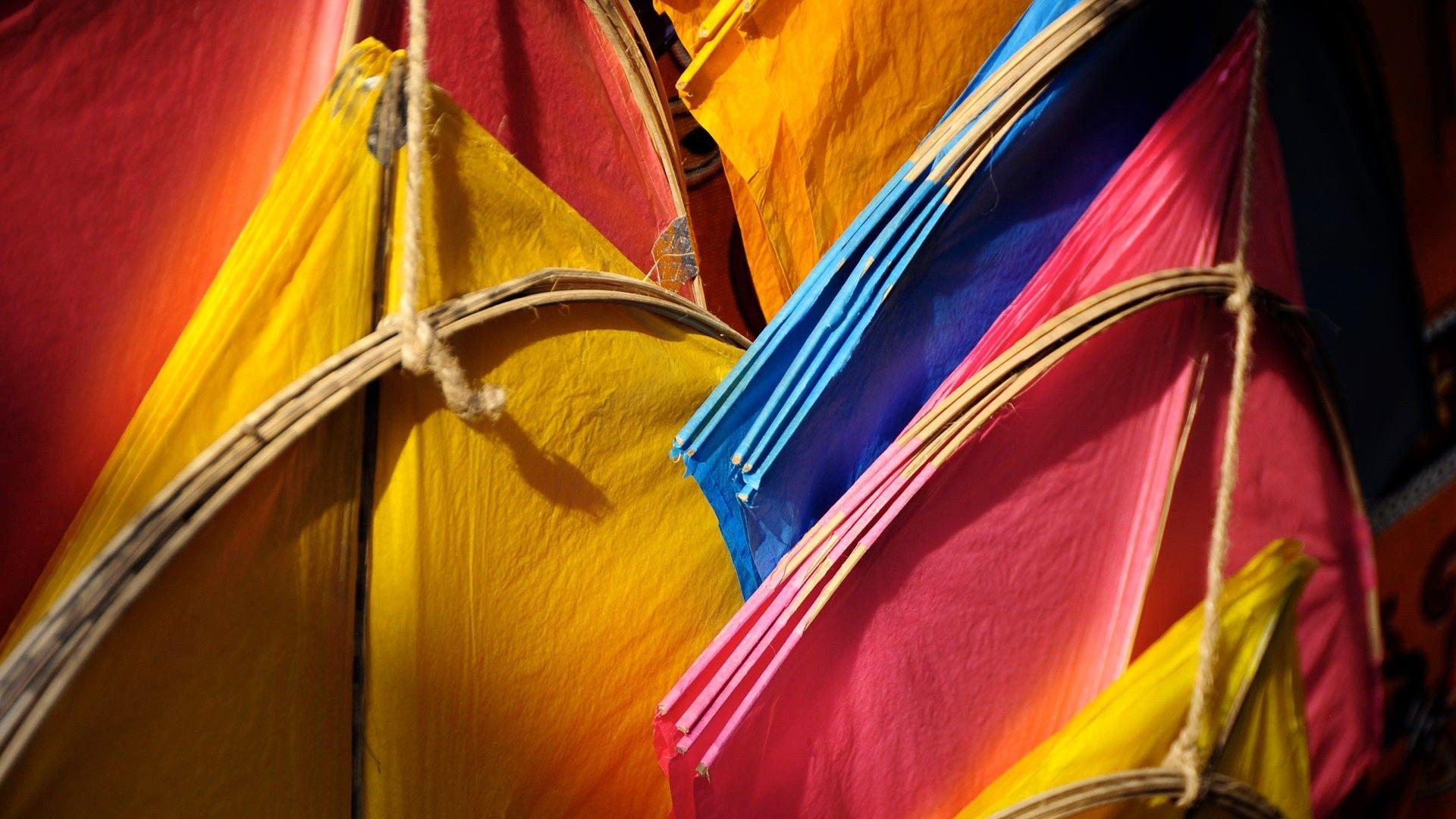 1920x1080 India, Colorful, Ahmedabad, Kites Wallpaper HD / Desktop and Mobile Background