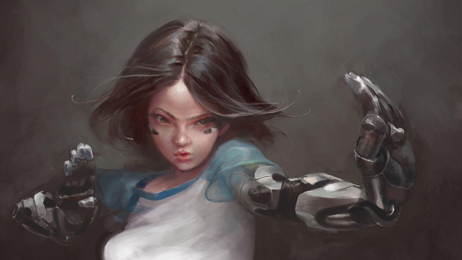 1920x1080 Alita Battle Angel Art 4k Movies Wallpaper, Hd Wallpaper, Digital Art Wallpaper, Artwork Wallpaper, A. Alita Battle Angel Manga, Angel Movie, Angel Wallpaper