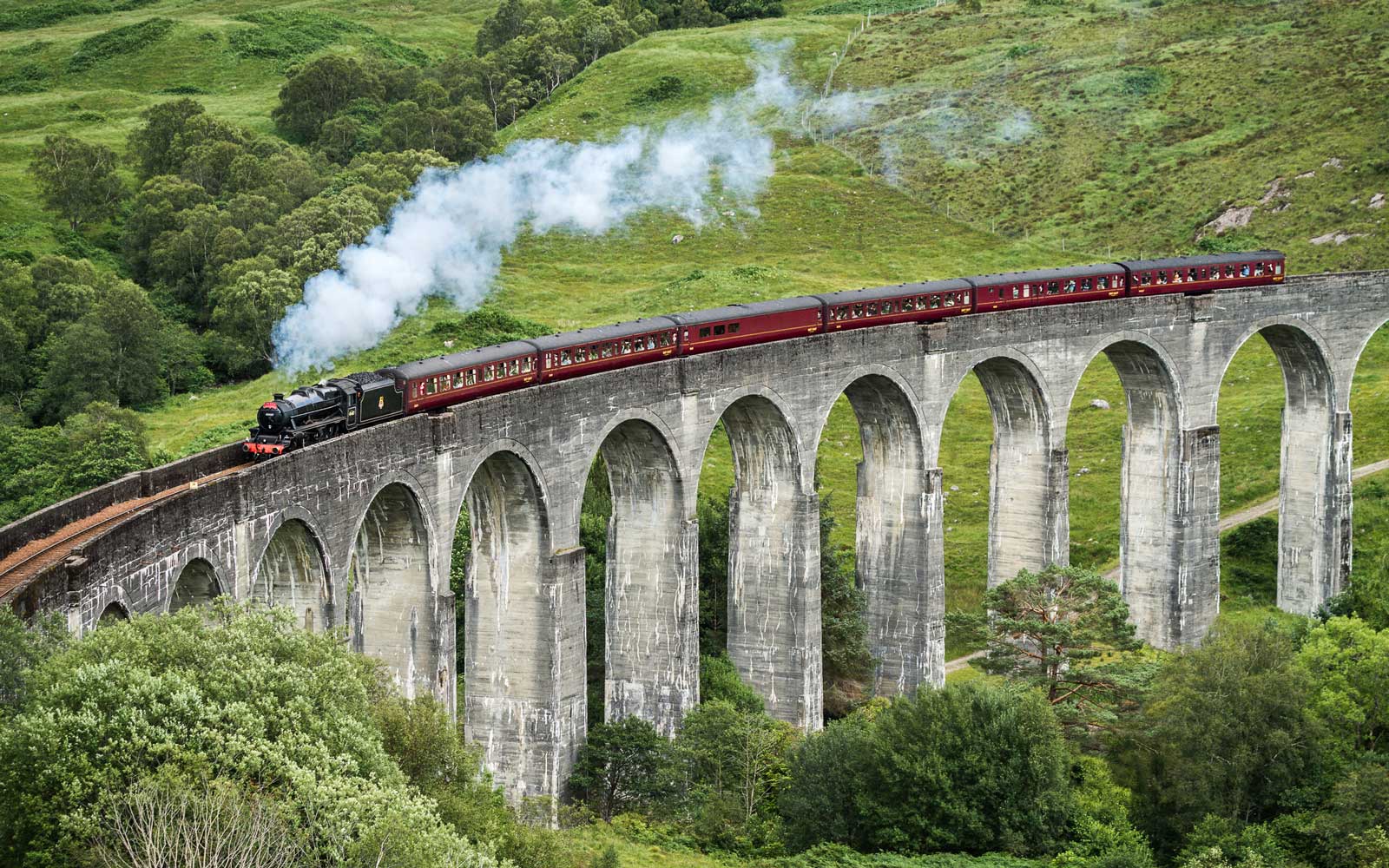 1600x1000 Harry Potter Fans Can Tour The Scottish Countryside On A Real Life Hogwarts Express. Travel + Leisure