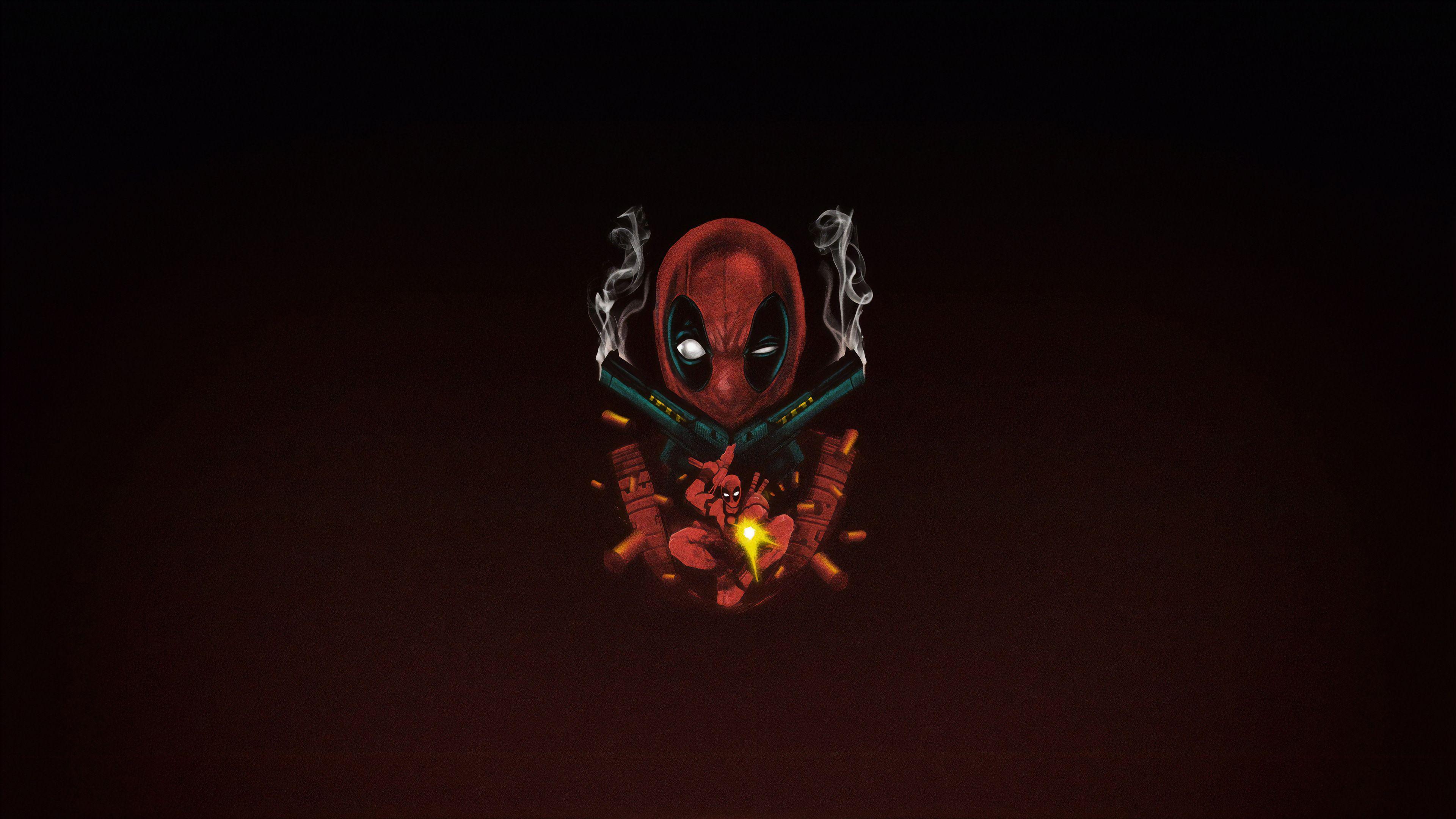3840x2160 Deadpool, Guns, Chibi, Marvel, 4K wallpaper. Mocah.org HD Desktop Wallpaper