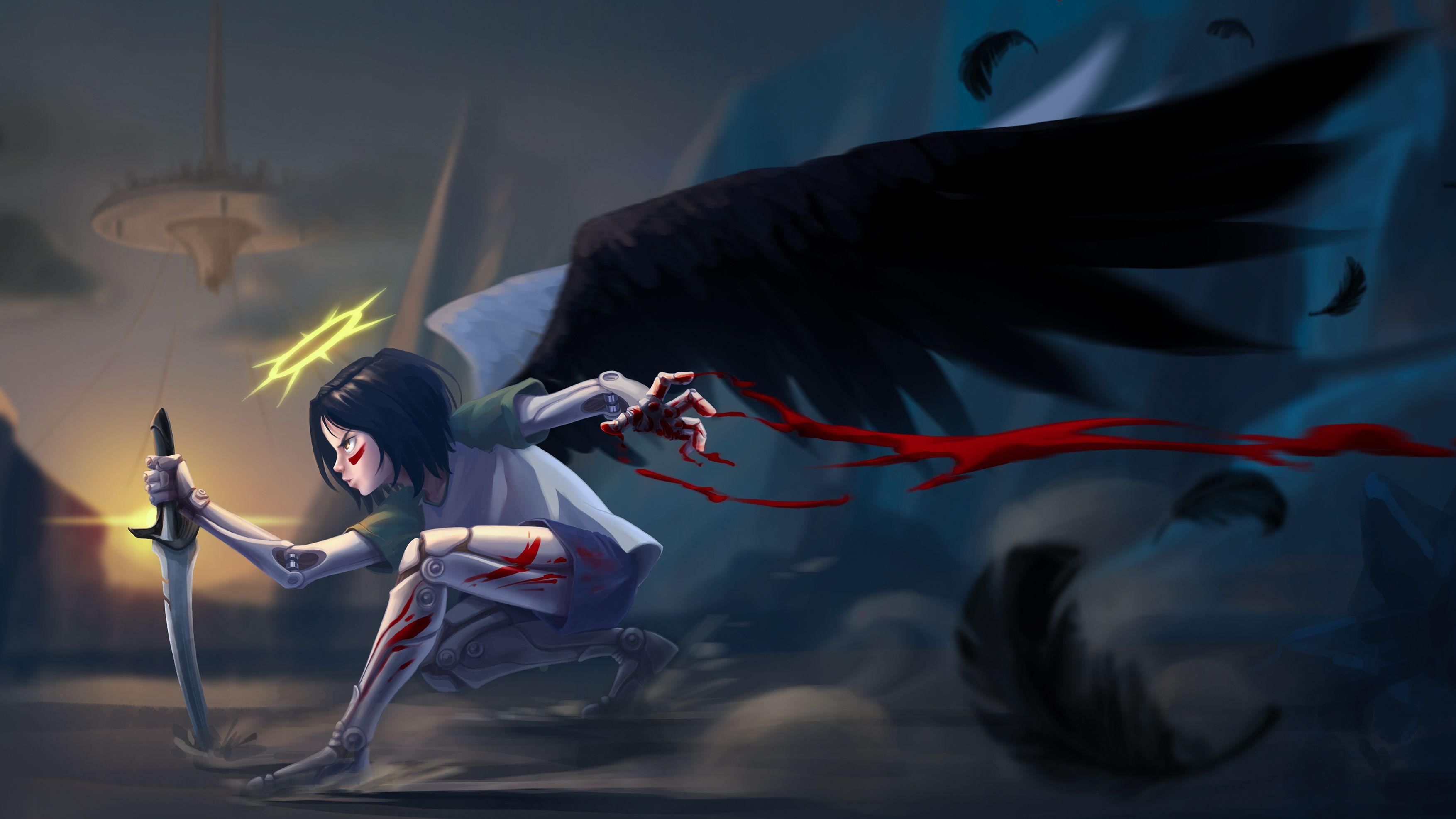 3508x1973 Battle Angel Alita Wallpaper
