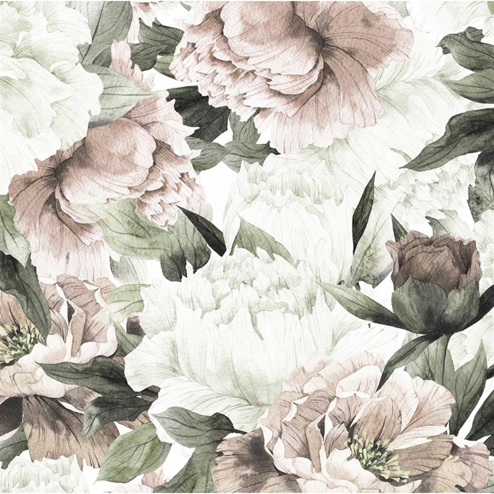 1000x1000 Anewall Blush Modern Classic Soft Pastel Floral Temporary Wallpaper