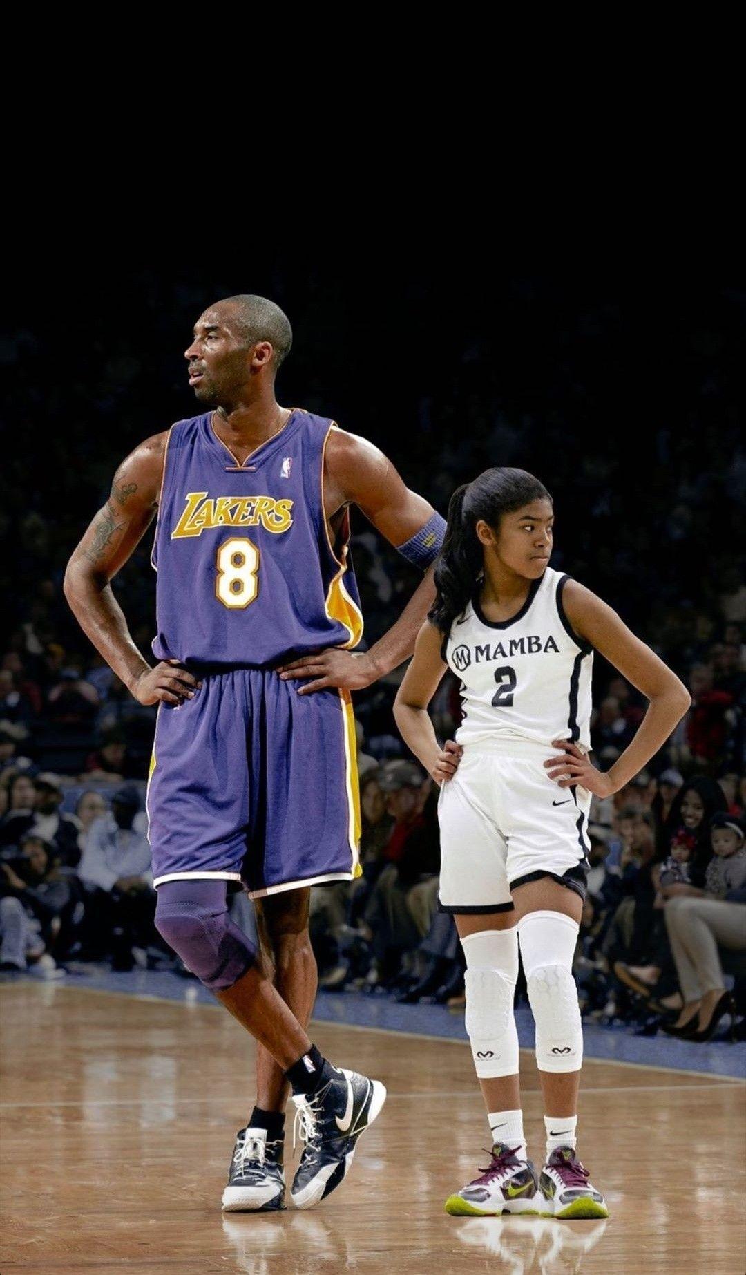 1080x1845 Kobe and Gigi Bryant wallpaper. Kobe bryant picture, Kobe bryant, Lakers kobe bryant