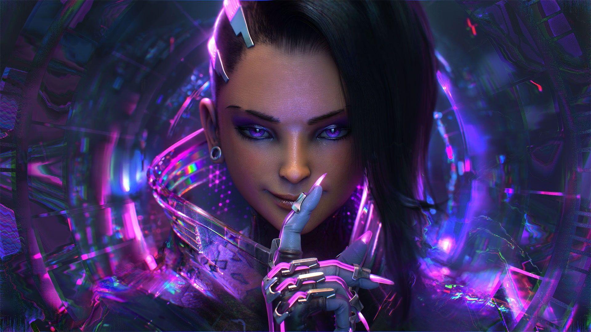 Desktop Wallpaper Sombra Overwatch Gaming 4k Hd Image Picture  Background C04411