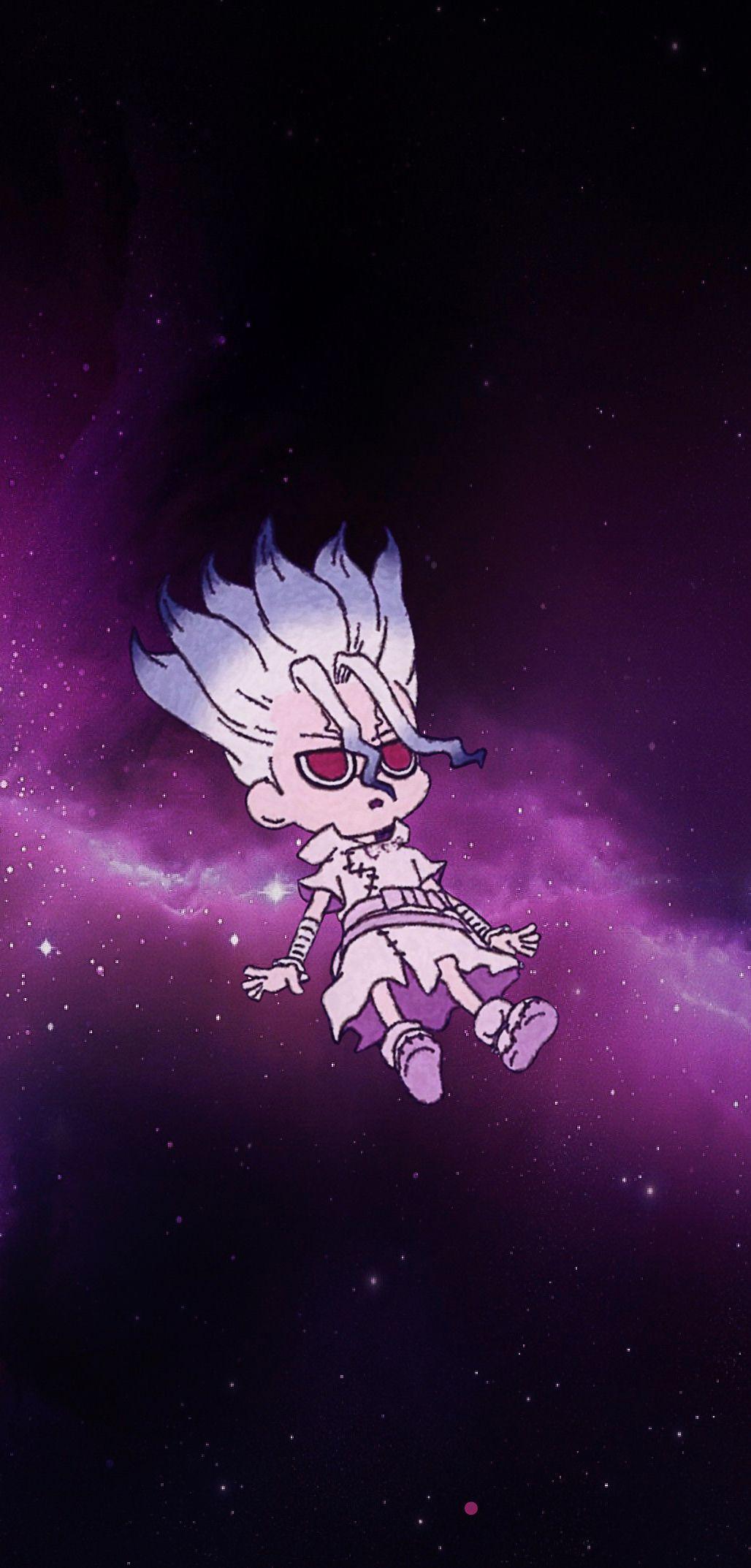 1028x2146 Made a phone wallpaper of chibi senku!