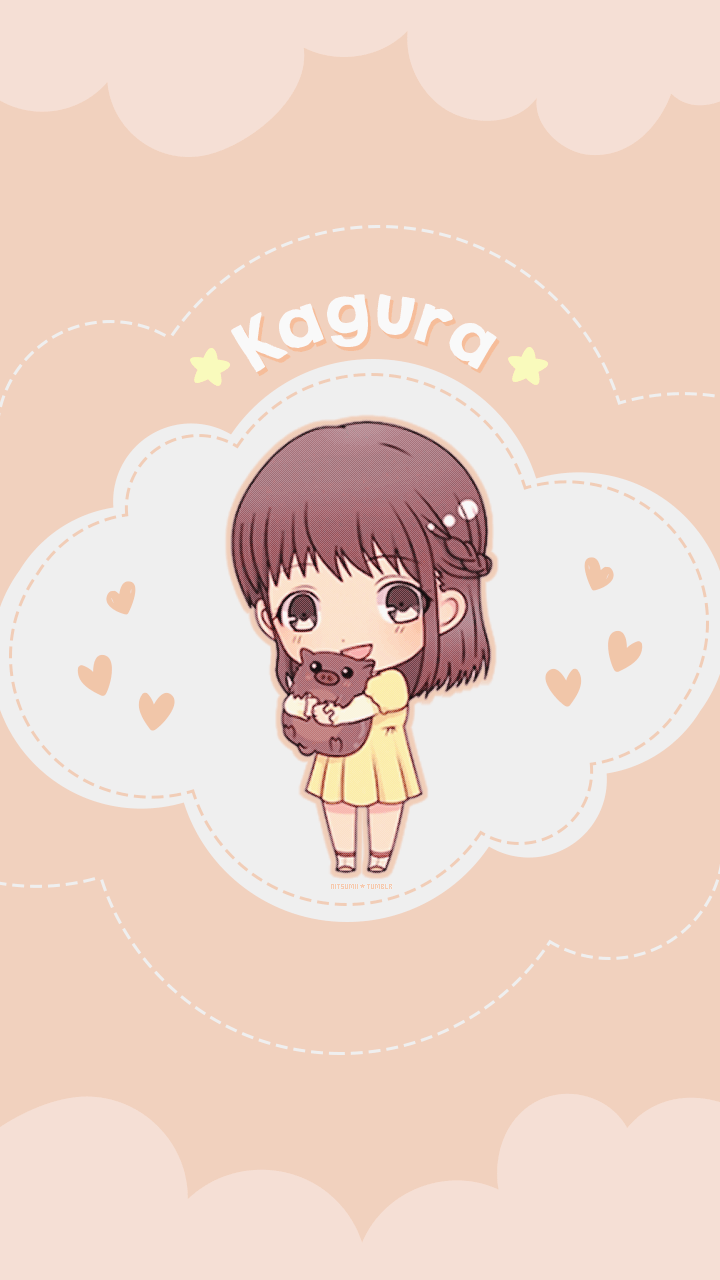 720x1280 the space between words : Chibi Fruits Basket Phone Wallpaper (Set II)