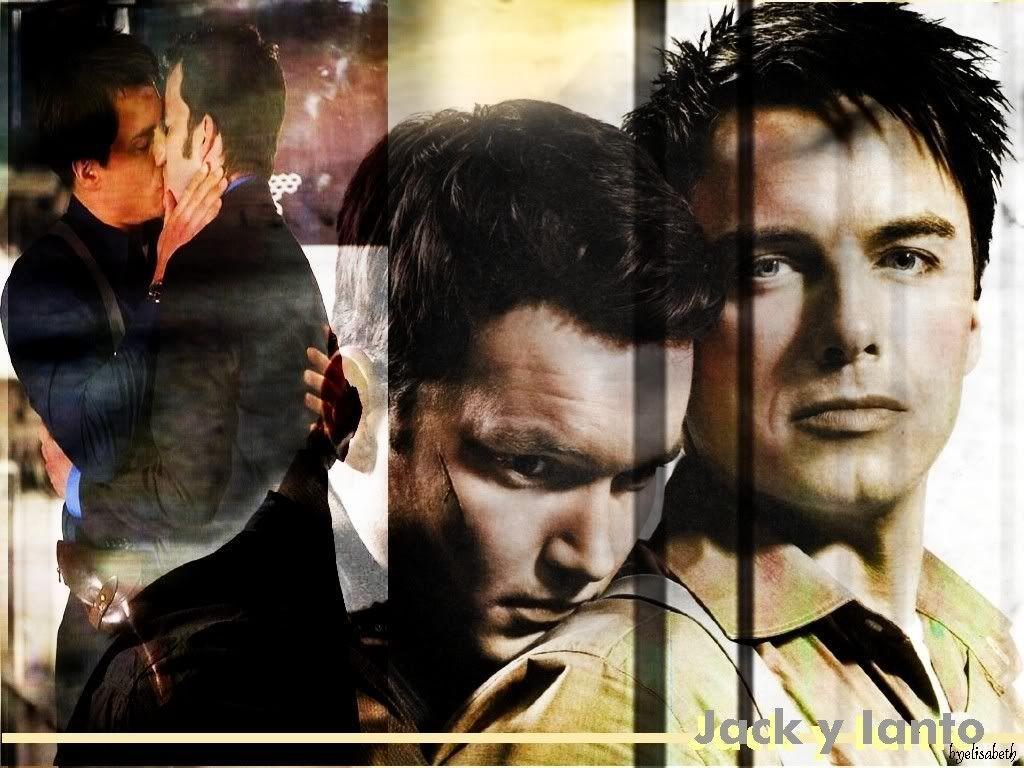 1024x768 Wallpaper%20torchwood%20jack%20ianto%20kiss image on Photobucket. Torchwood, John barrowman, Kiss picture