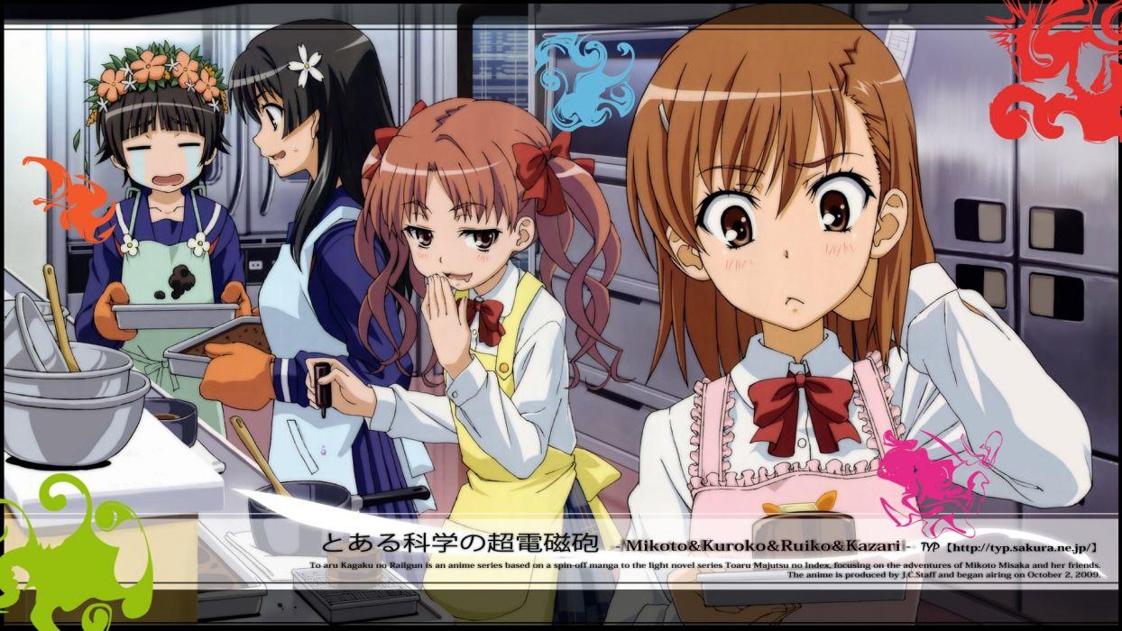 1244x700 Misaka Mikoto Toaru Kagaku no Railgun Uiharu Kazari anime Shirai Kuroko Saten Ruiko wallpaperx1080
