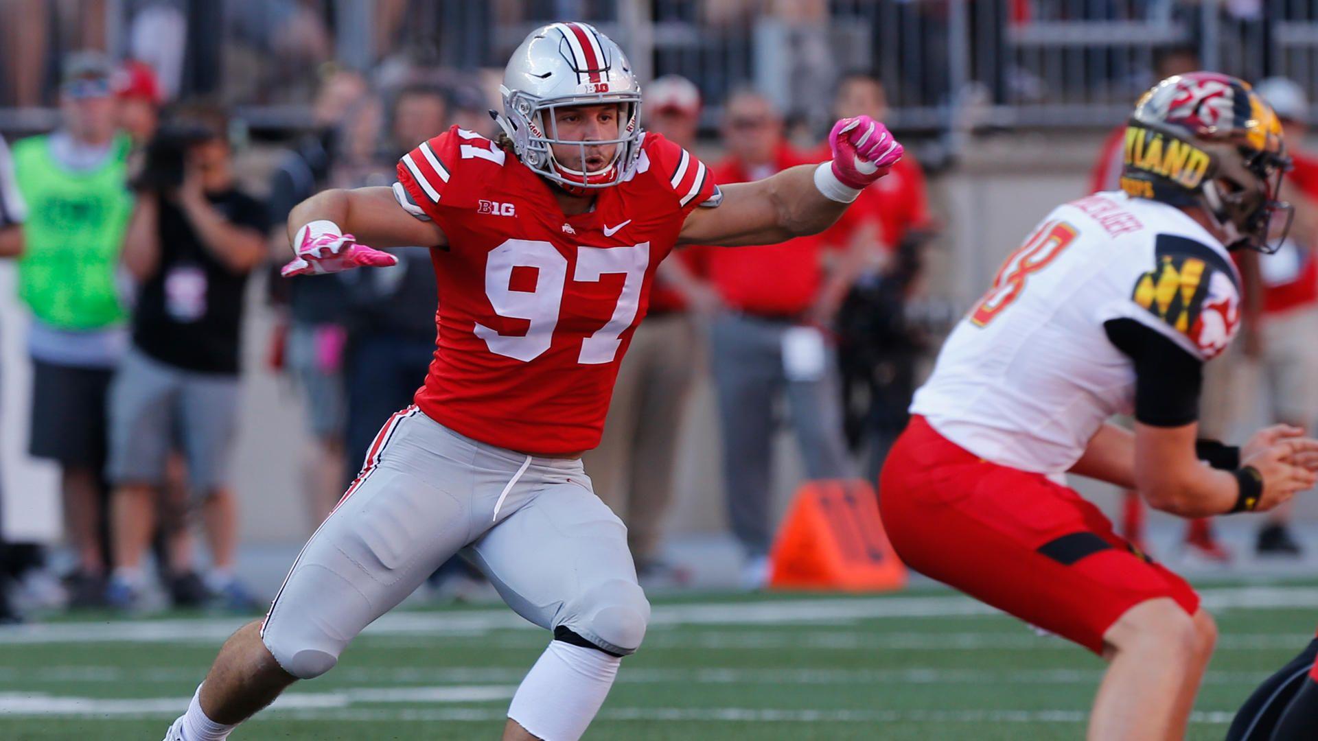 1920x1080 Free download Joey Bosa Brother made right decision not to return to Ohio State [1920x1080] for your Desktop, Mobile & Tablet. Explore Nick Bosa Wallpaper. Nick Bosa Wallpaper, Nick