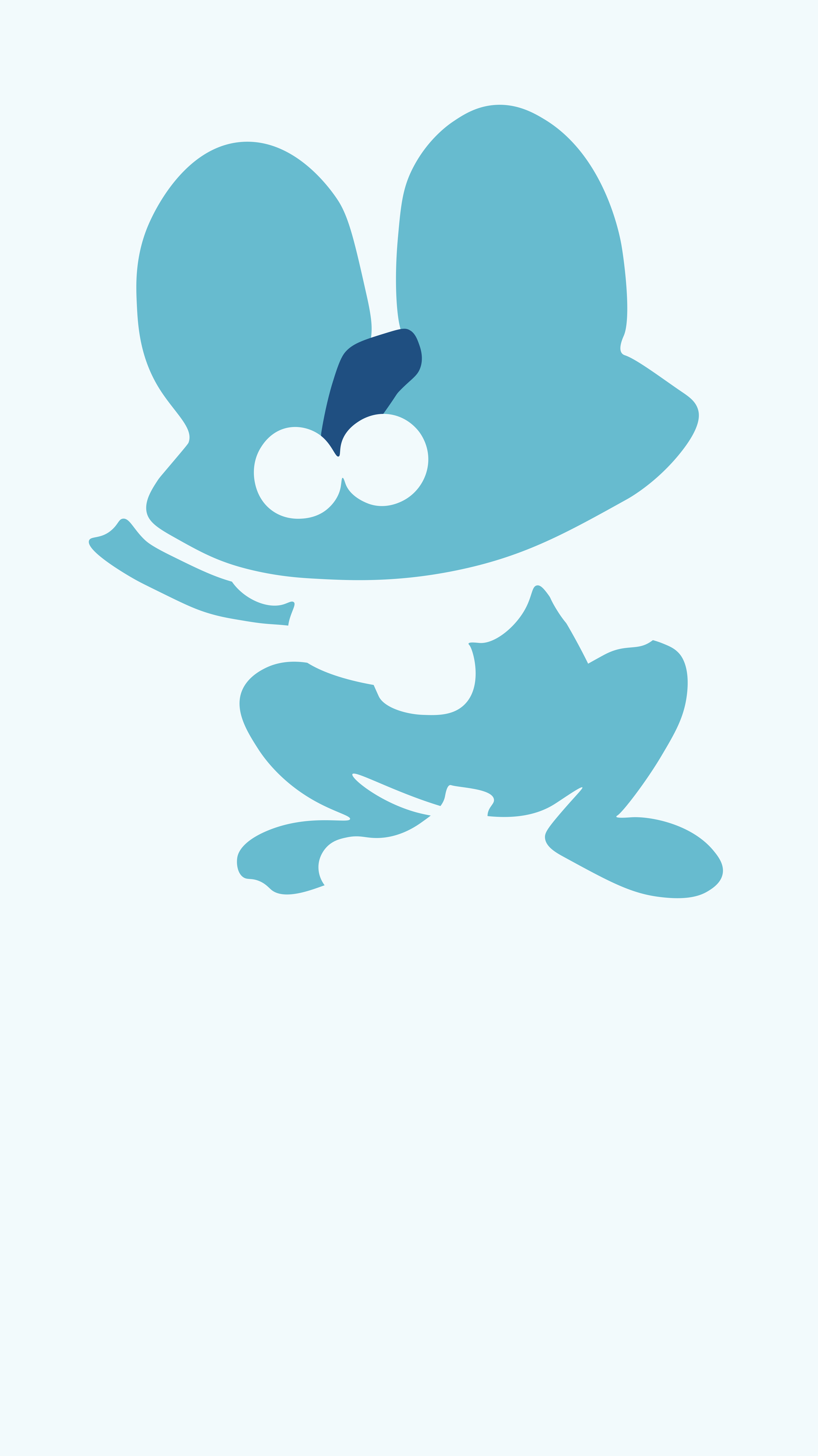 3125x5558 Fennekin Wallpaper, Blue. I had to make some of these for a college project. Thought they'd made some cool wallpaper, you're free to use them!