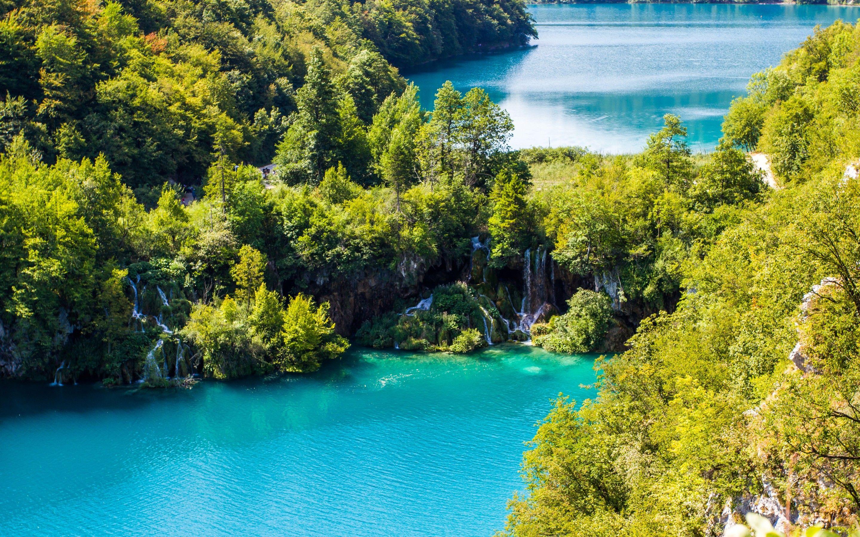 2880x1800 Wallpaper Plitvice Lakes, National Park, Waterfall, 4K, Nature,. Wallpaper for iPhone, Android, Mobile and Desktop