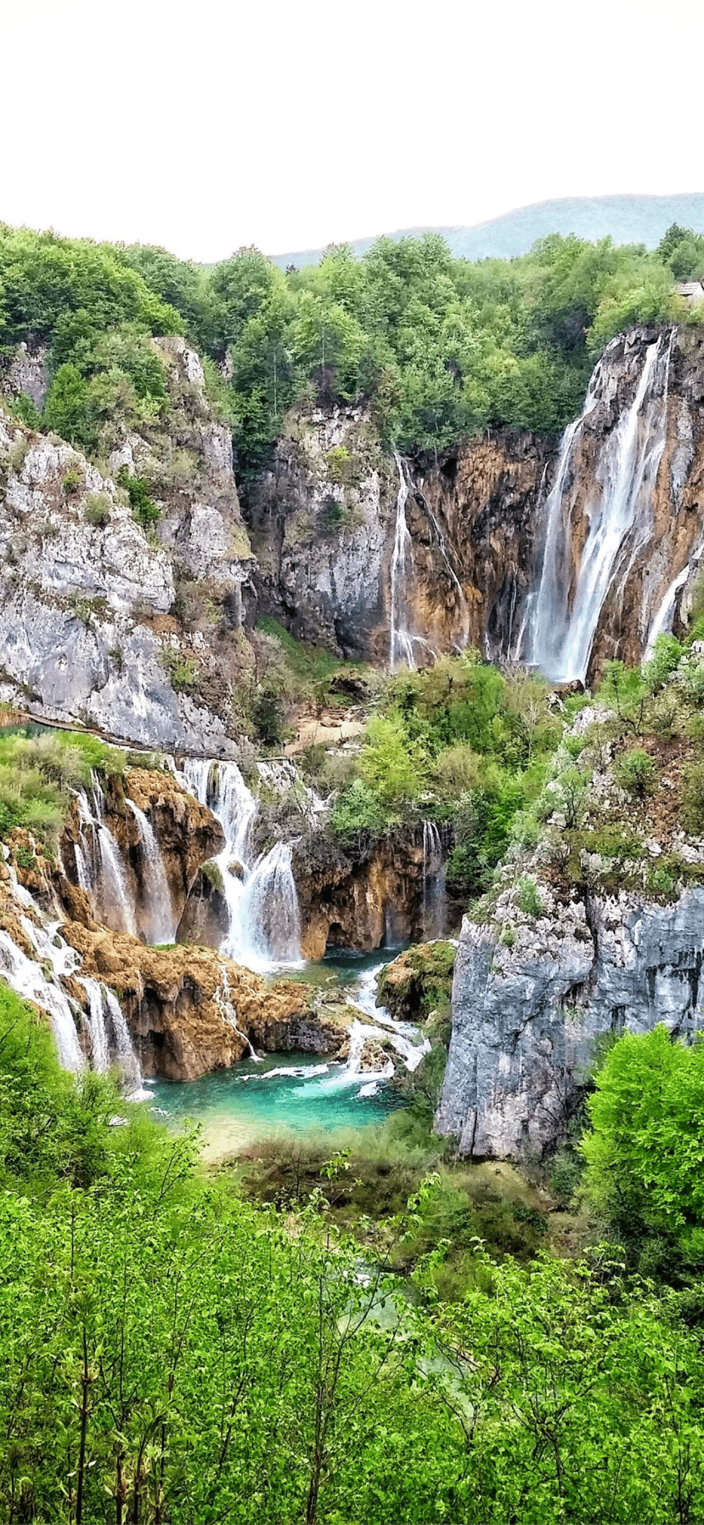 1000x2165 Plitvice Lakes National Park Croatia Mountain iPhone 11 Wallpaper. Plitvice lakes national park, Plitvice lakes, National parks