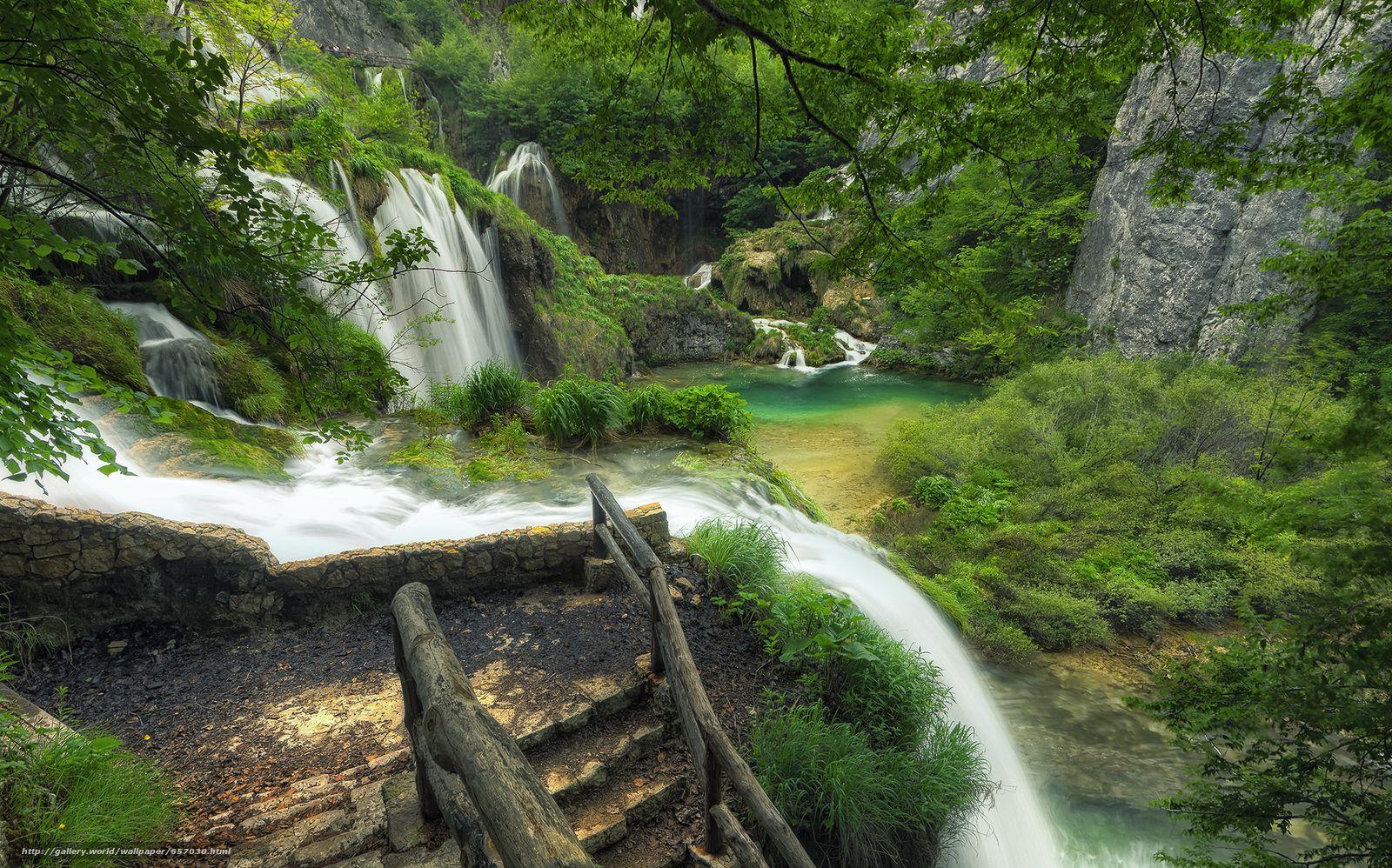 1600x998 Download wallpaper Plitvice Lakes National Park, croatia, waterfall free desktop wallpaper in the resolution 2048x1277