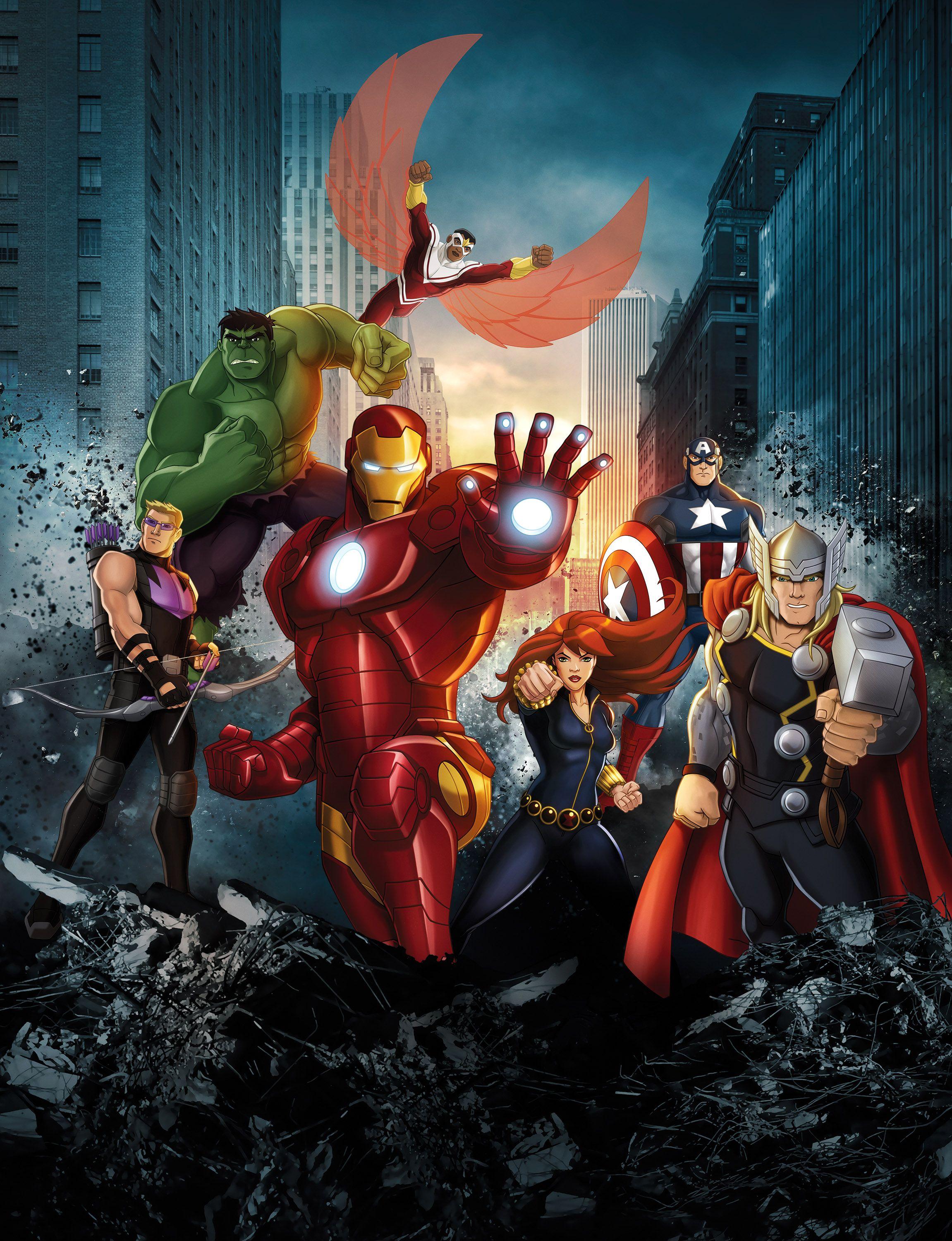 49 Avengers Cartoon Wallpaper  WallpaperSafari