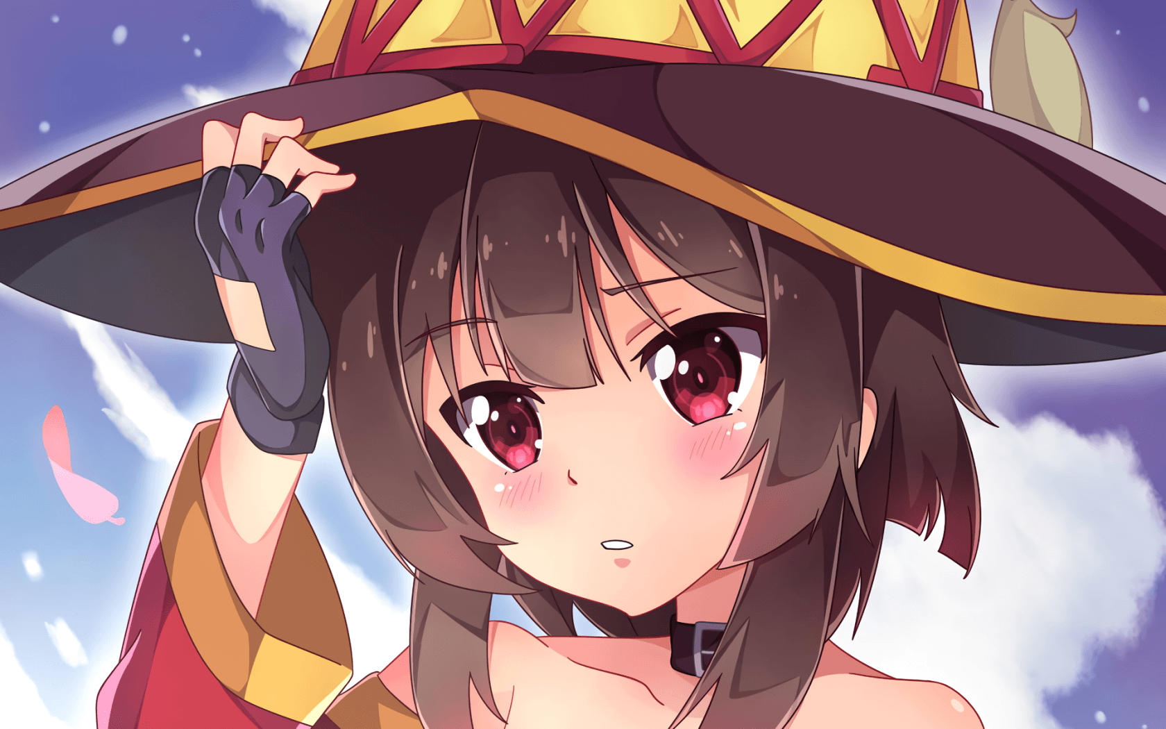 1680x1050 Download 1680x1050 Megumin, Witch Hat, Kono Subarashii Sekai Ni Shukufuku Wo, Konosuba Wallpaper for MacBook Pro 15 inch