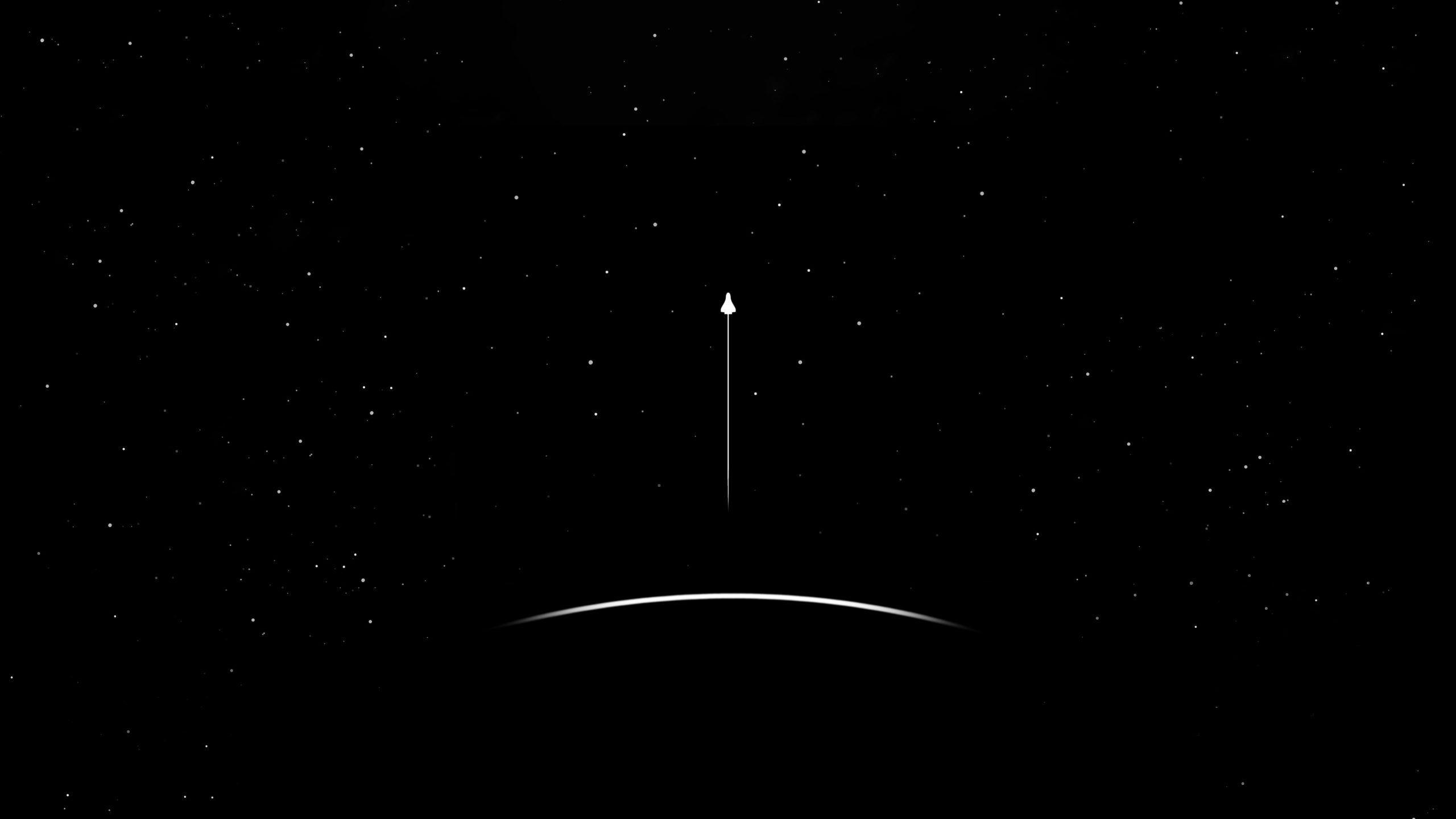 2560x1440 Stars wallpaper, simple, simple background, minimalism, black background • Wallpaper For You The Best Wallpaper For Desktop & Mobile • Minimalist Wallpaper