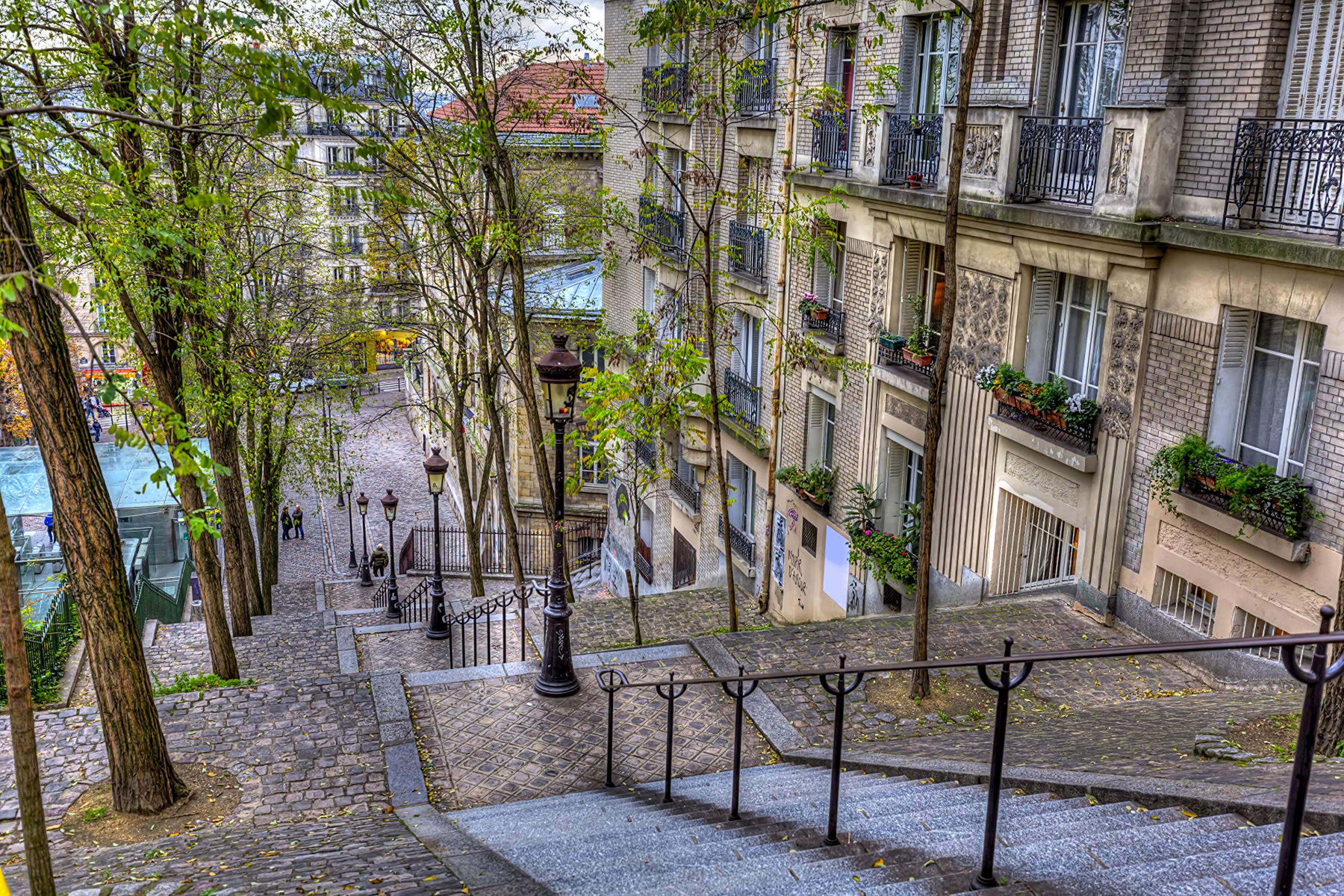 2560x1707 Photo Wallpaper Wall Murals 7 Strips 50 cm Montmartre Size 350 x 260 cm W x 260 cm H. Including Paste Xxl Paris City France Nature