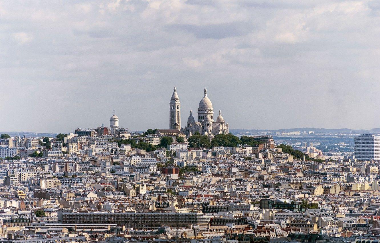 1332x850 Wallpaper France, Paris, home, hill, panorama, Cathedral, Montmartre, sacré-Coeur image for desktop, section город