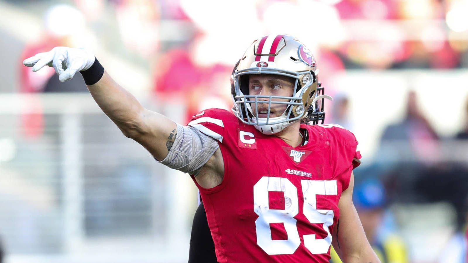 1600x900 Watch: George Kittle pancakes Ricardo Allen while blocking on a TD run