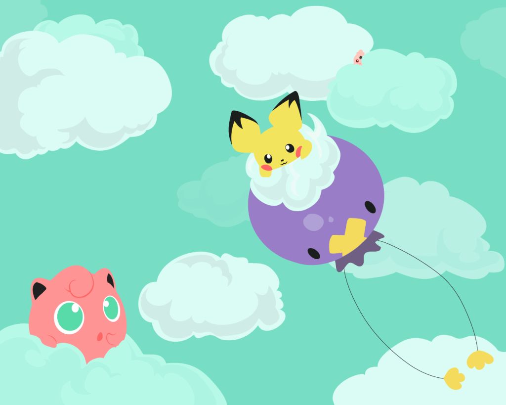 1024x819 Cute Simple Pokemon Wallpaper