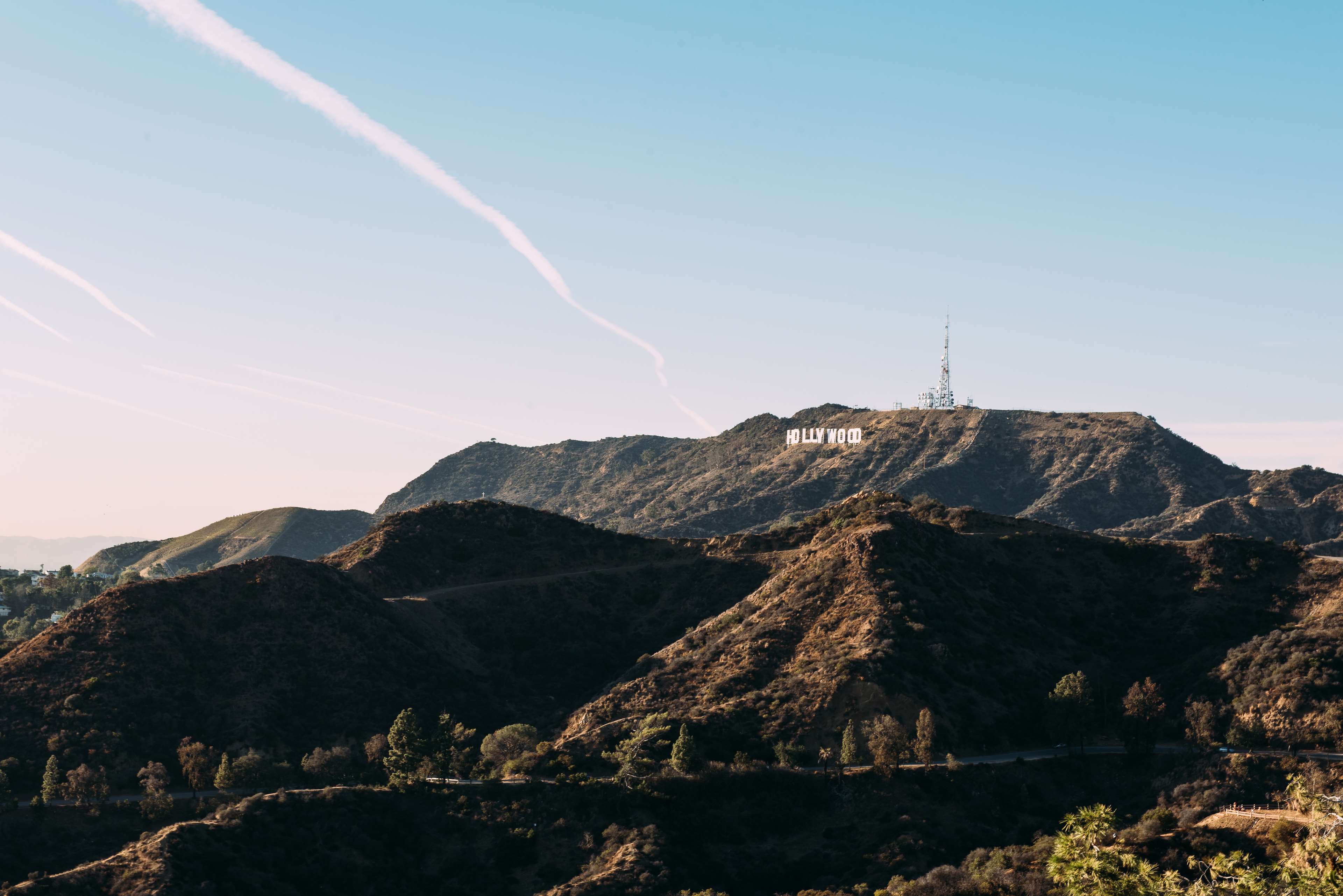 3840x2563 blue sky, daylight, hollywood, landscape, los angeles, mountain, outdoors, scenic 4k wallpaper. Mocah.org HD Desktop Wallpaper