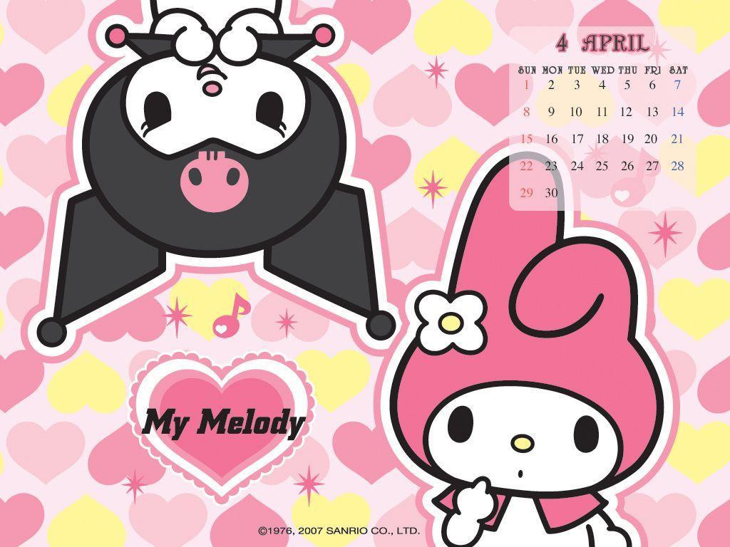 Download Patterned My Melody Kuromi Wallpaper  Wallpaperscom