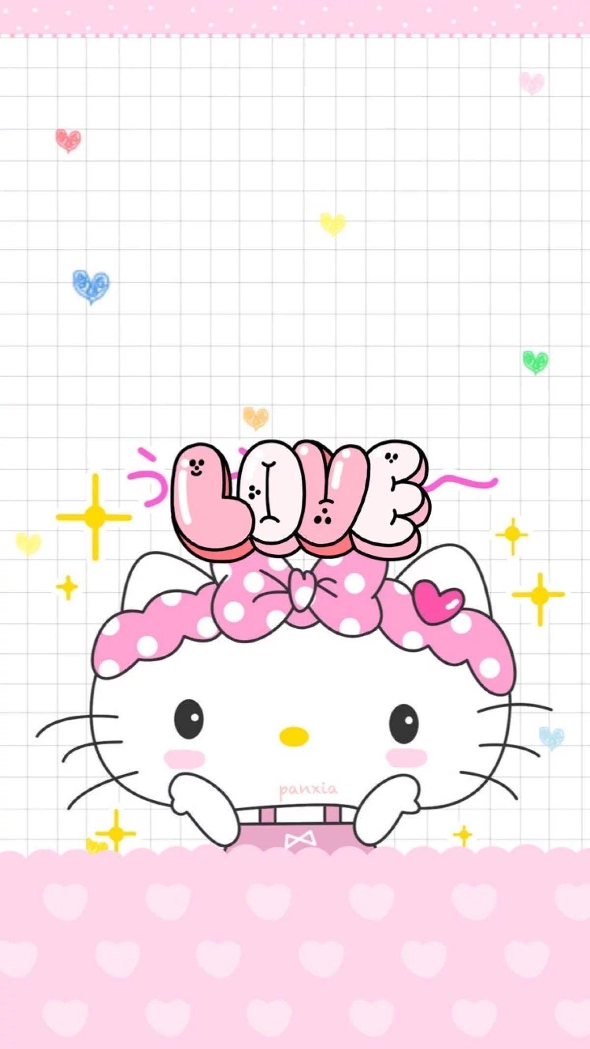 1200x2132 Cute Wallpaper of Hello Kitty